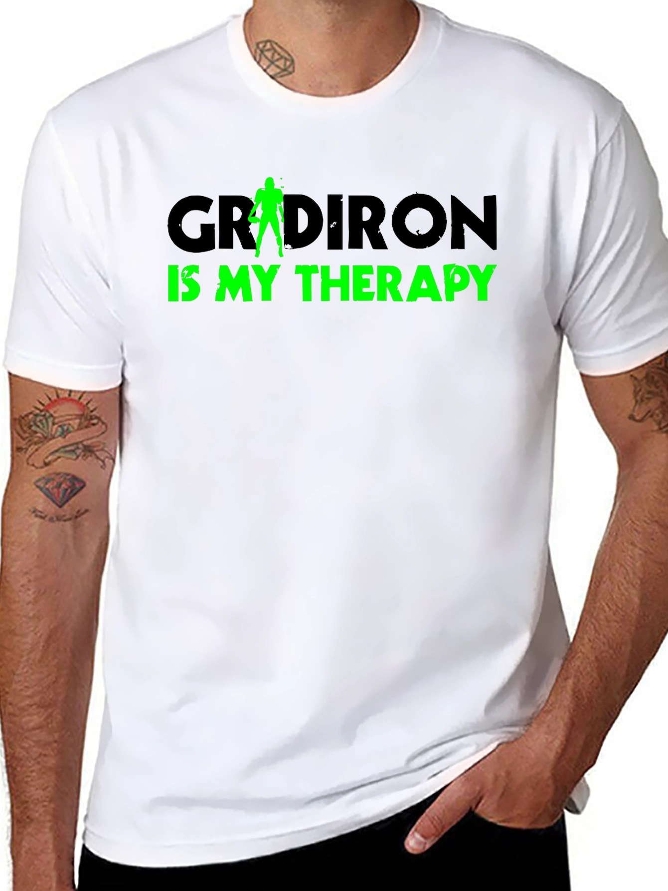 Gridiron Therapy T-Shirt - Black