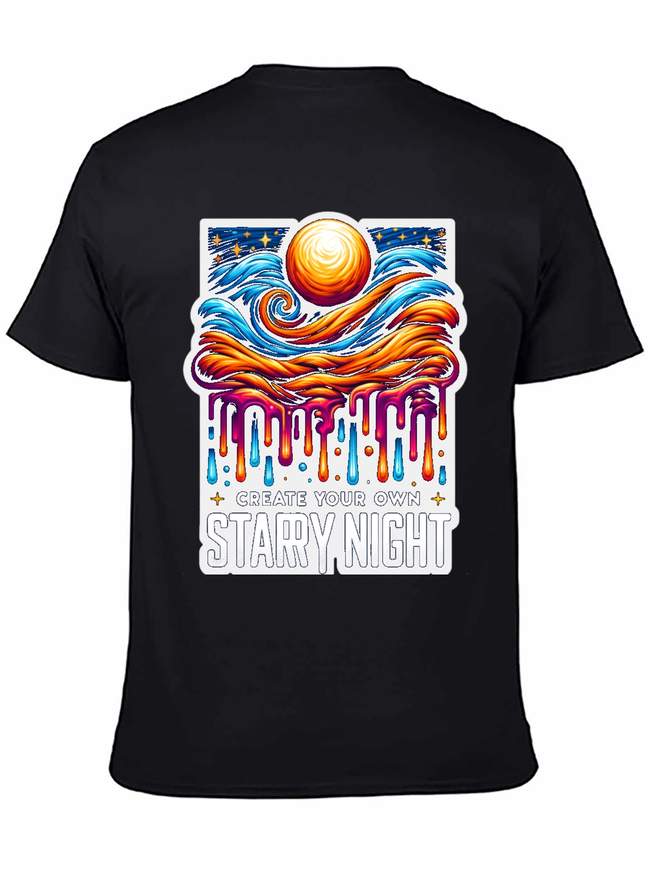 Starry Night Graphic Tee - Art Inspired Unisex Shirt