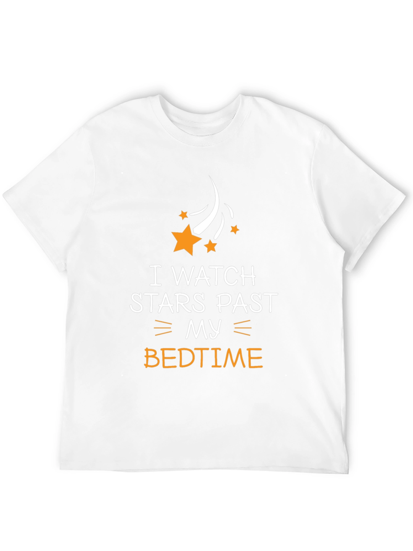 I Watch Stars Past My Bedtime Black T-Shirt