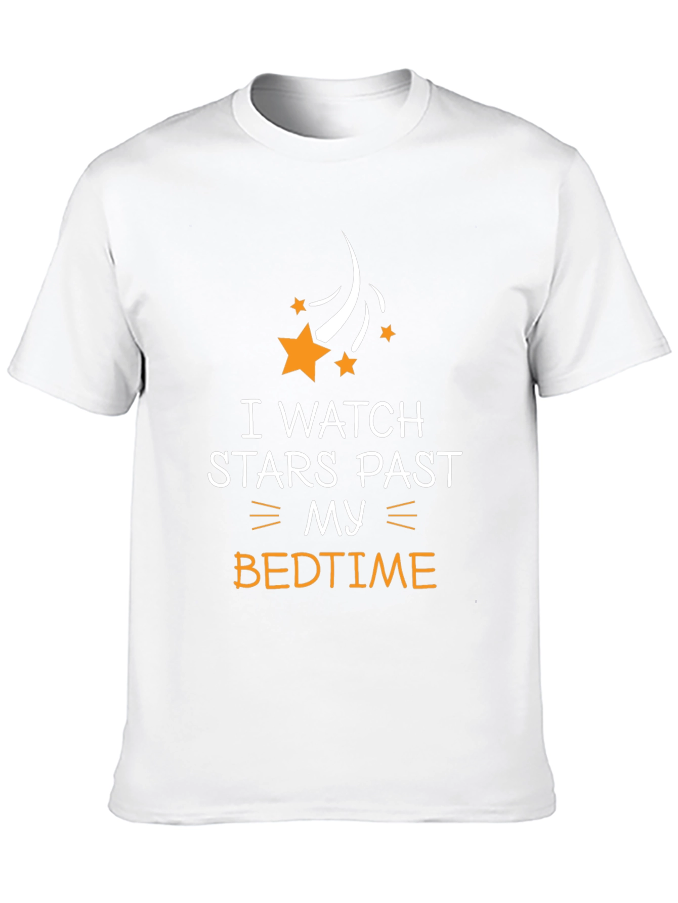I Watch Stars Past My Bedtime Black T-Shirt