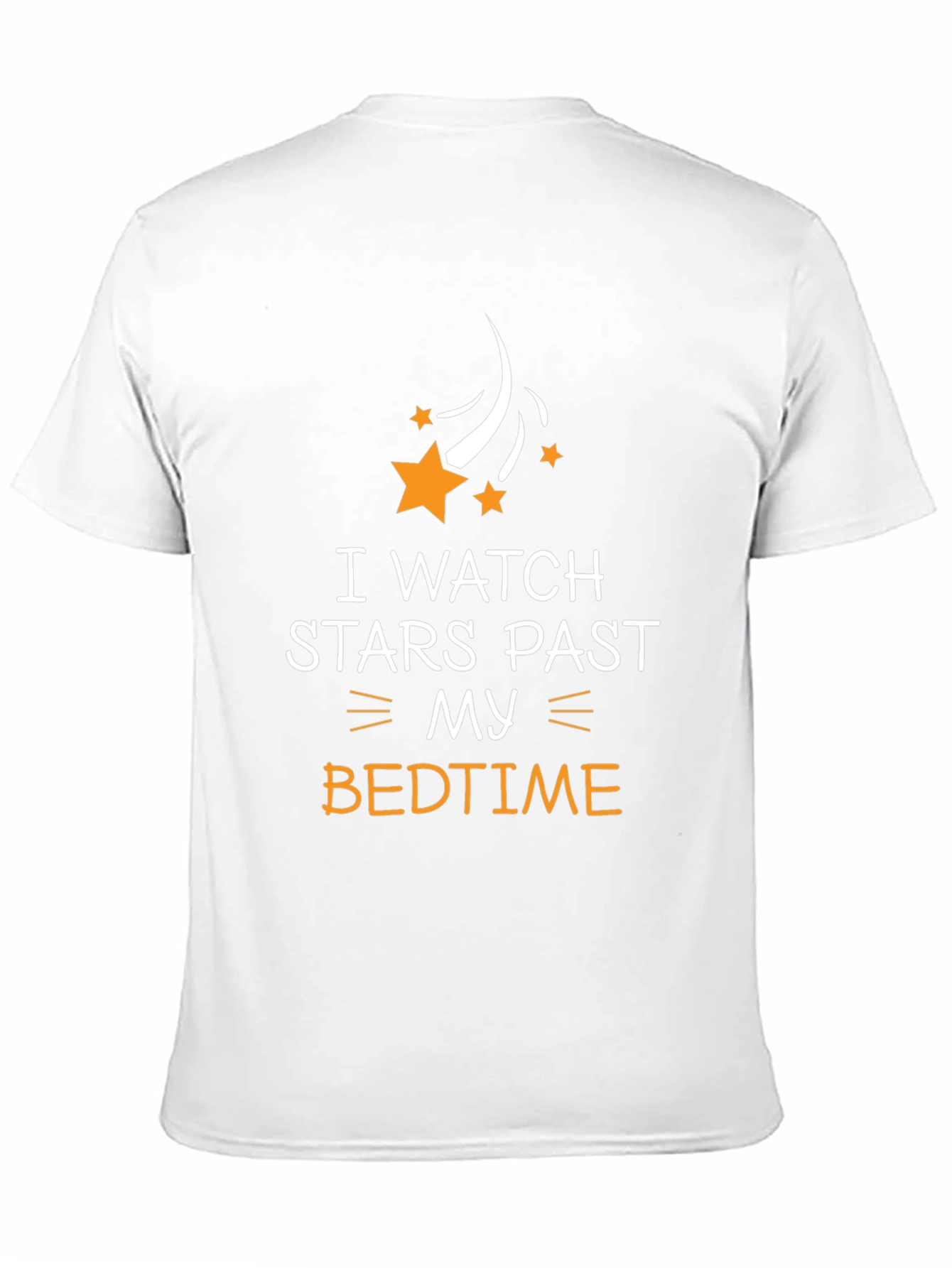 I Watch Stars Past My Bedtime Black T-Shirt