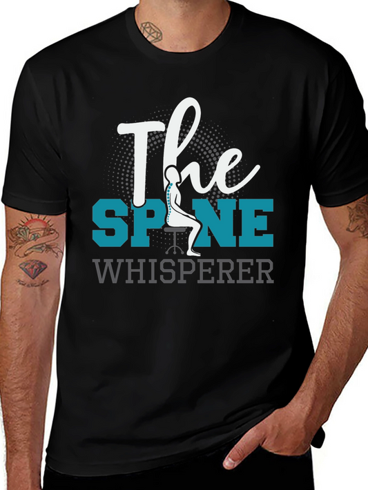 The Spine Whisperer Black Graphic Tee