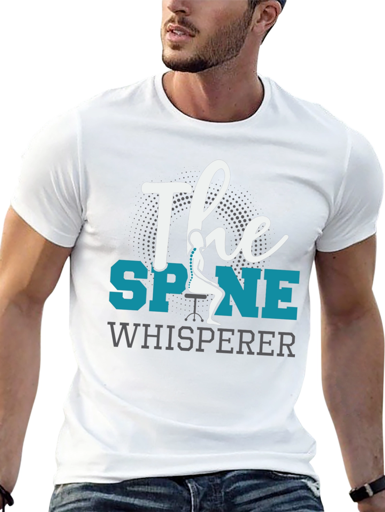 The Spine Whisperer Black Graphic Tee