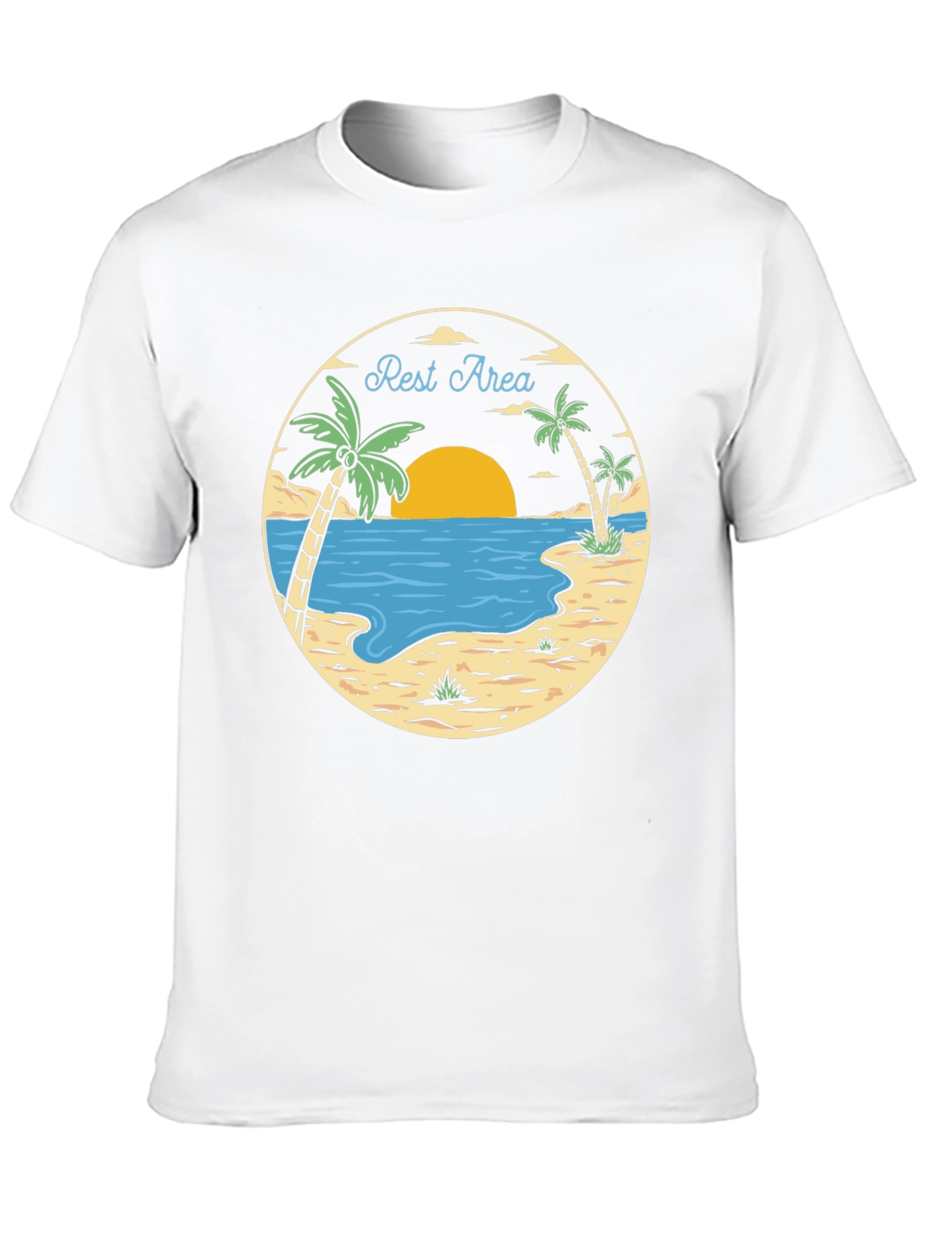 Rest Area Tropical Graphic T-Shirt