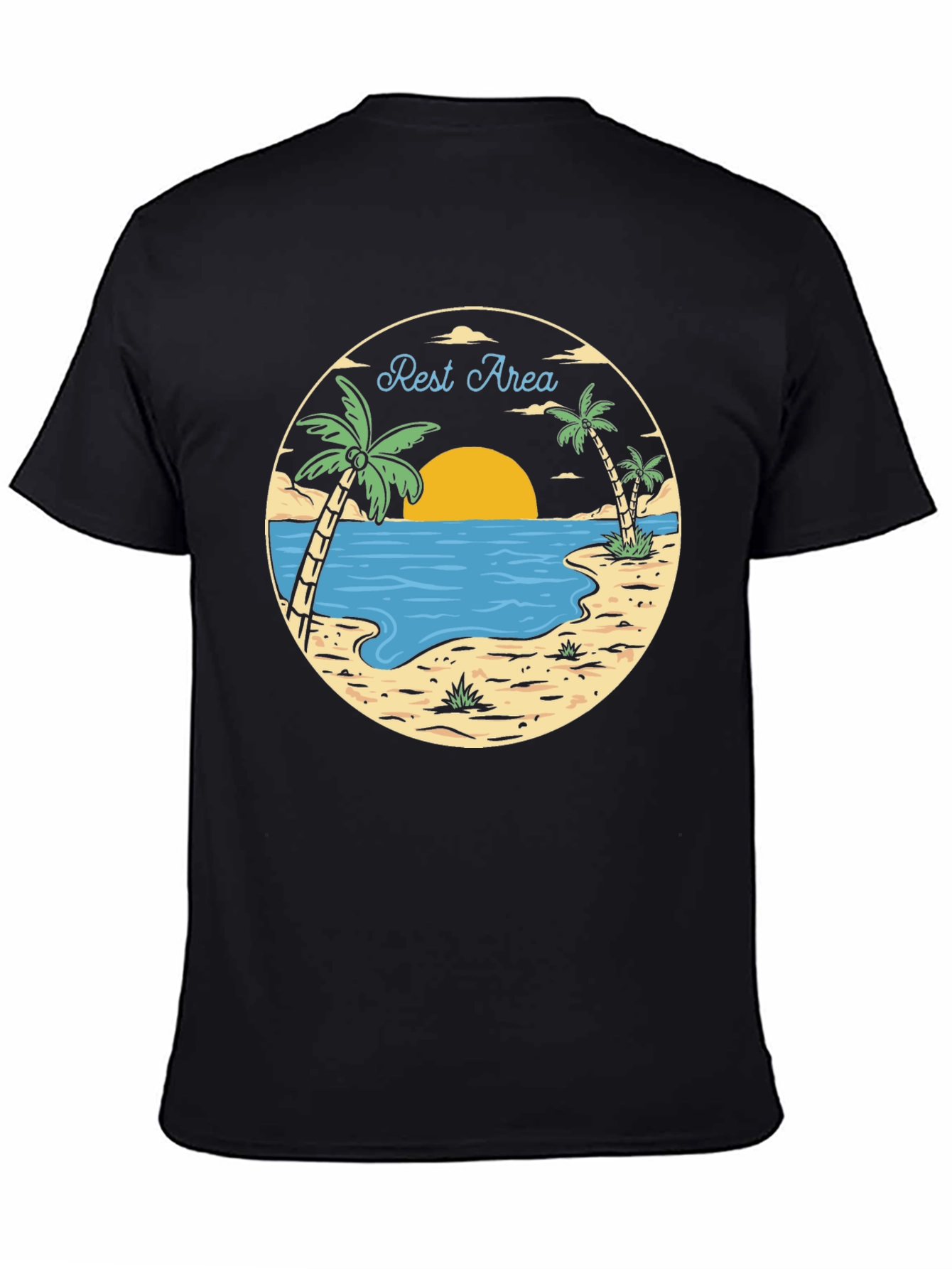 Rest Area Tropical Graphic T-Shirt