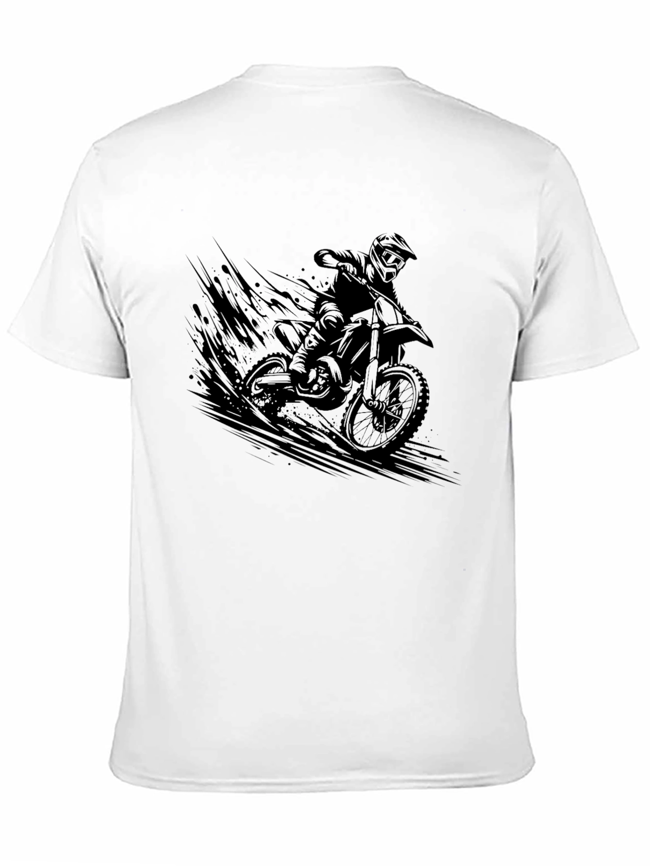 Motorcross Rider Graphic Black T-Shirt