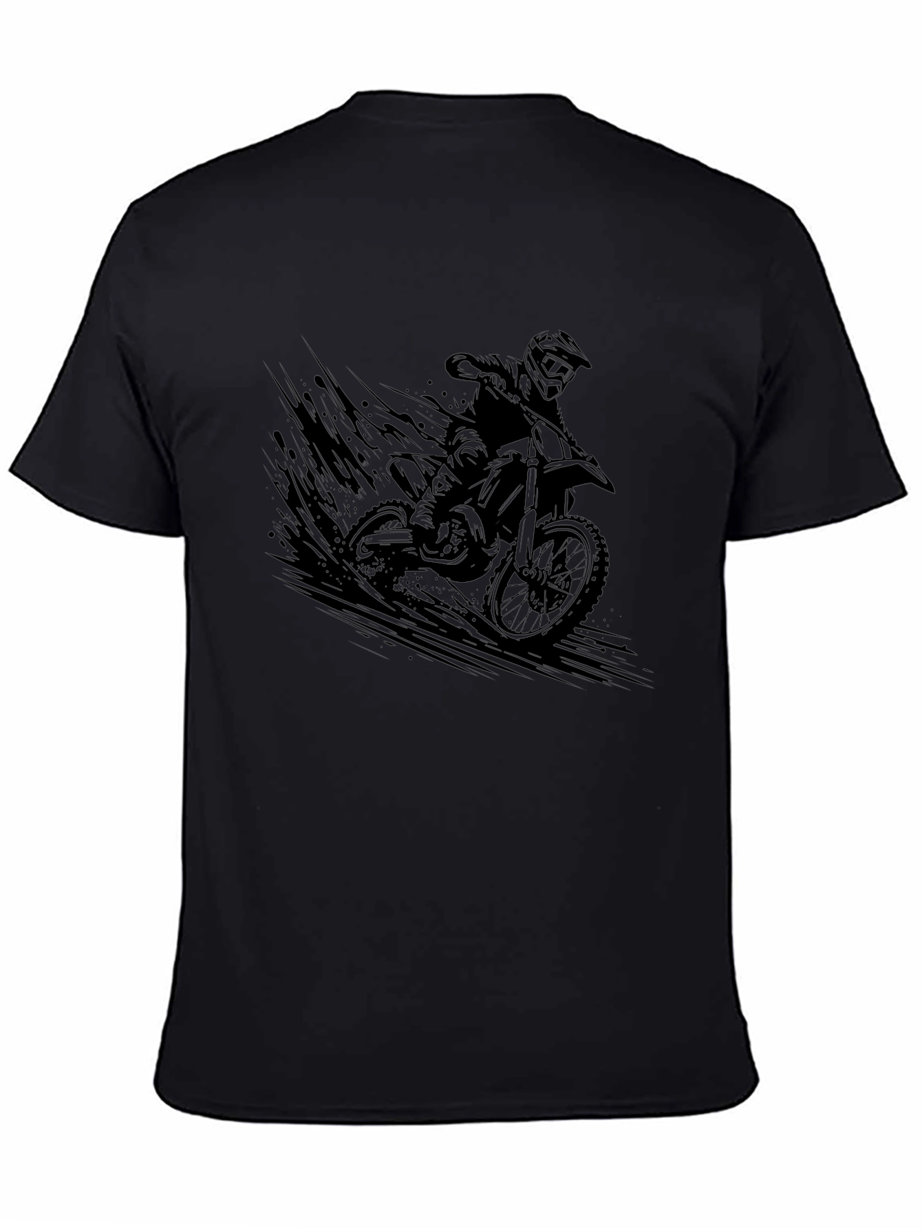 Motorcross Rider Graphic Black T-Shirt