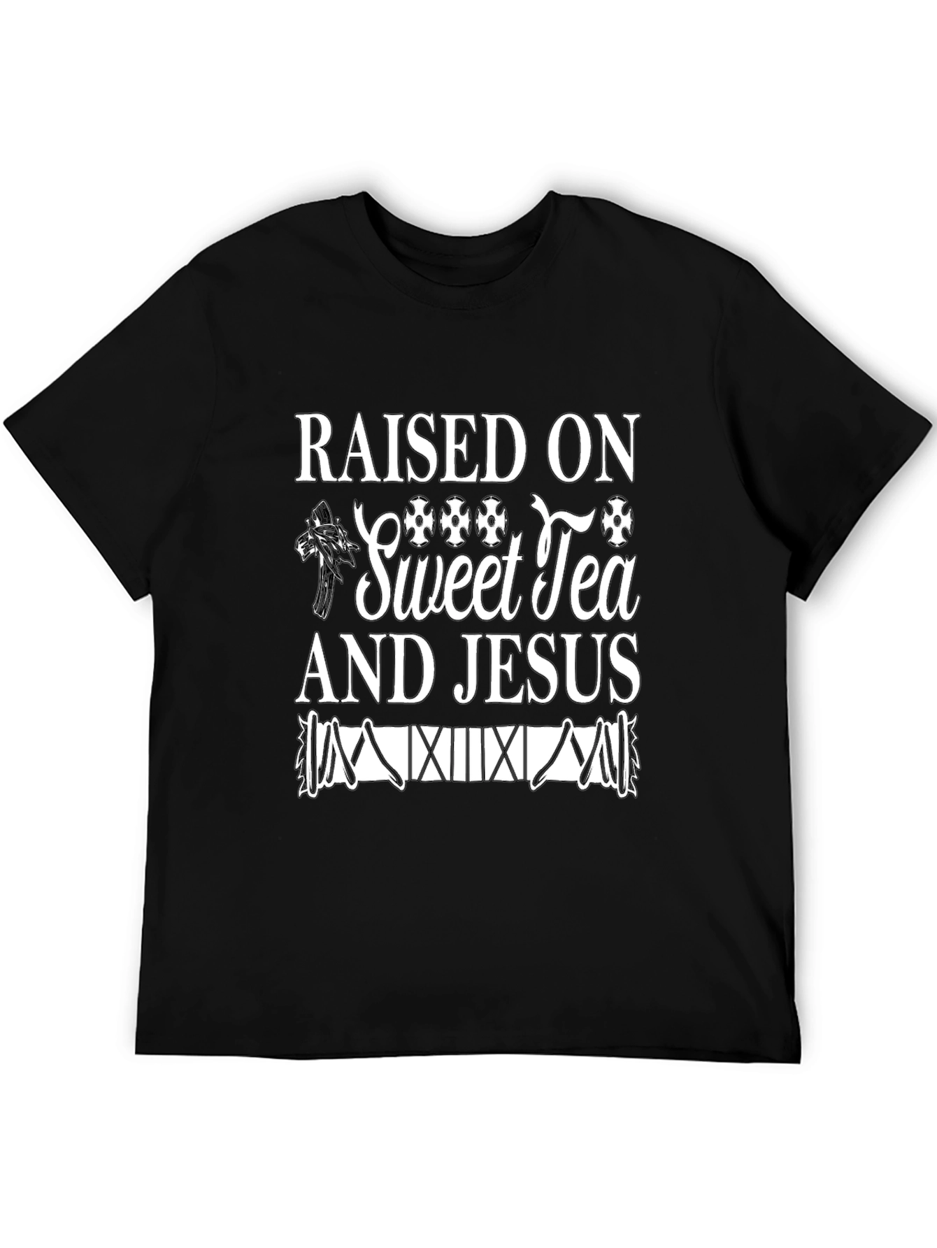 Raised on Sweet Tea and Jesus Graphic Tee