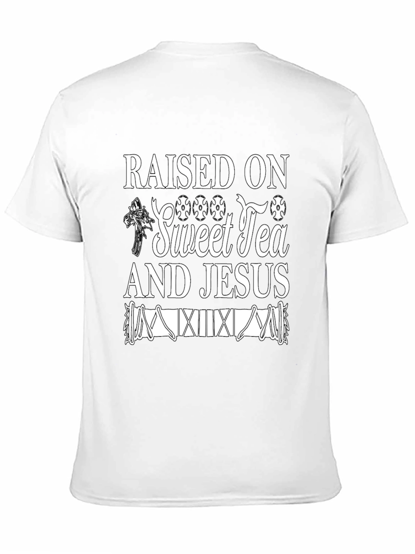 Raised on Sweet Tea and Jesus Graphic Tee