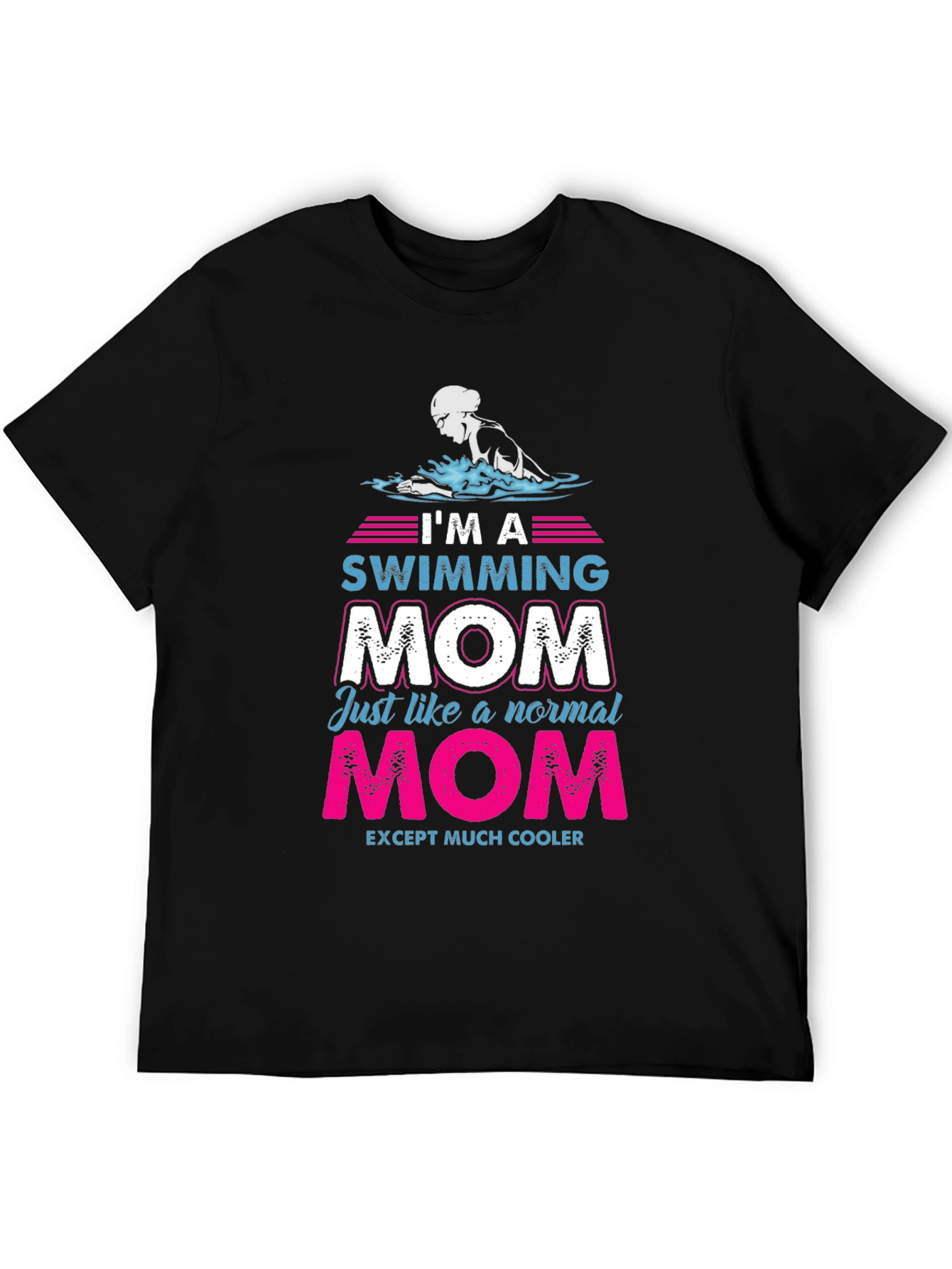 Swimming Mom Graphic T-Shirt - Cool Mom Edition