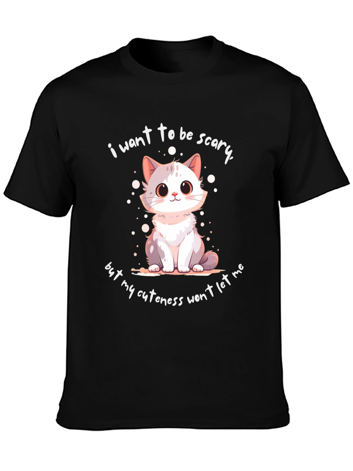 Cute Cat Graphic T-Shirt - Funny Saying