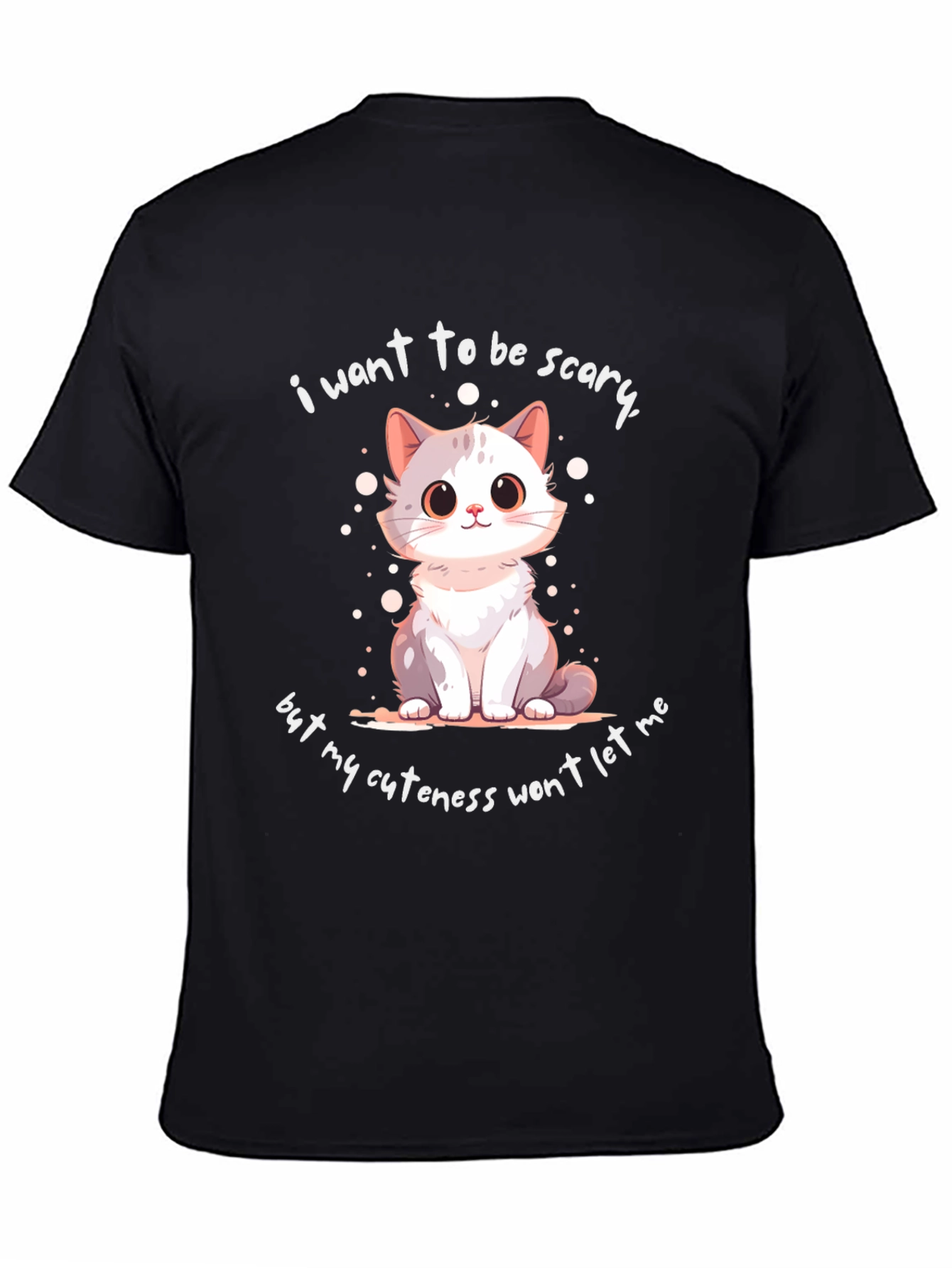 Cute Cat Graphic T-Shirt - Funny Saying
