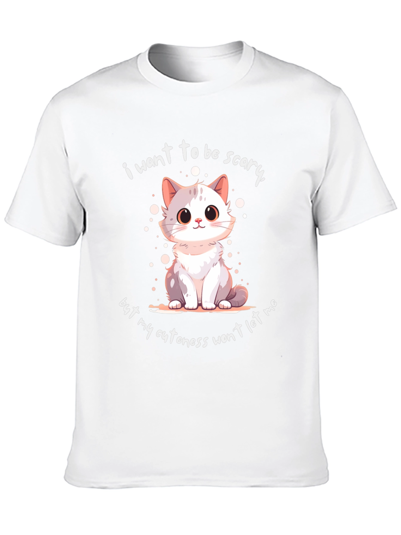 Cute Cat Graphic T-Shirt - Funny Saying