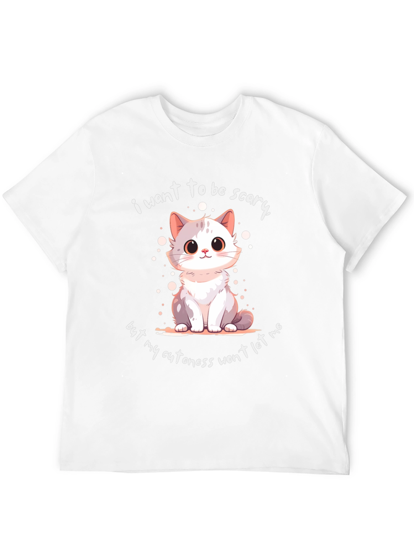 Cute Cat Graphic T-Shirt - Funny Saying