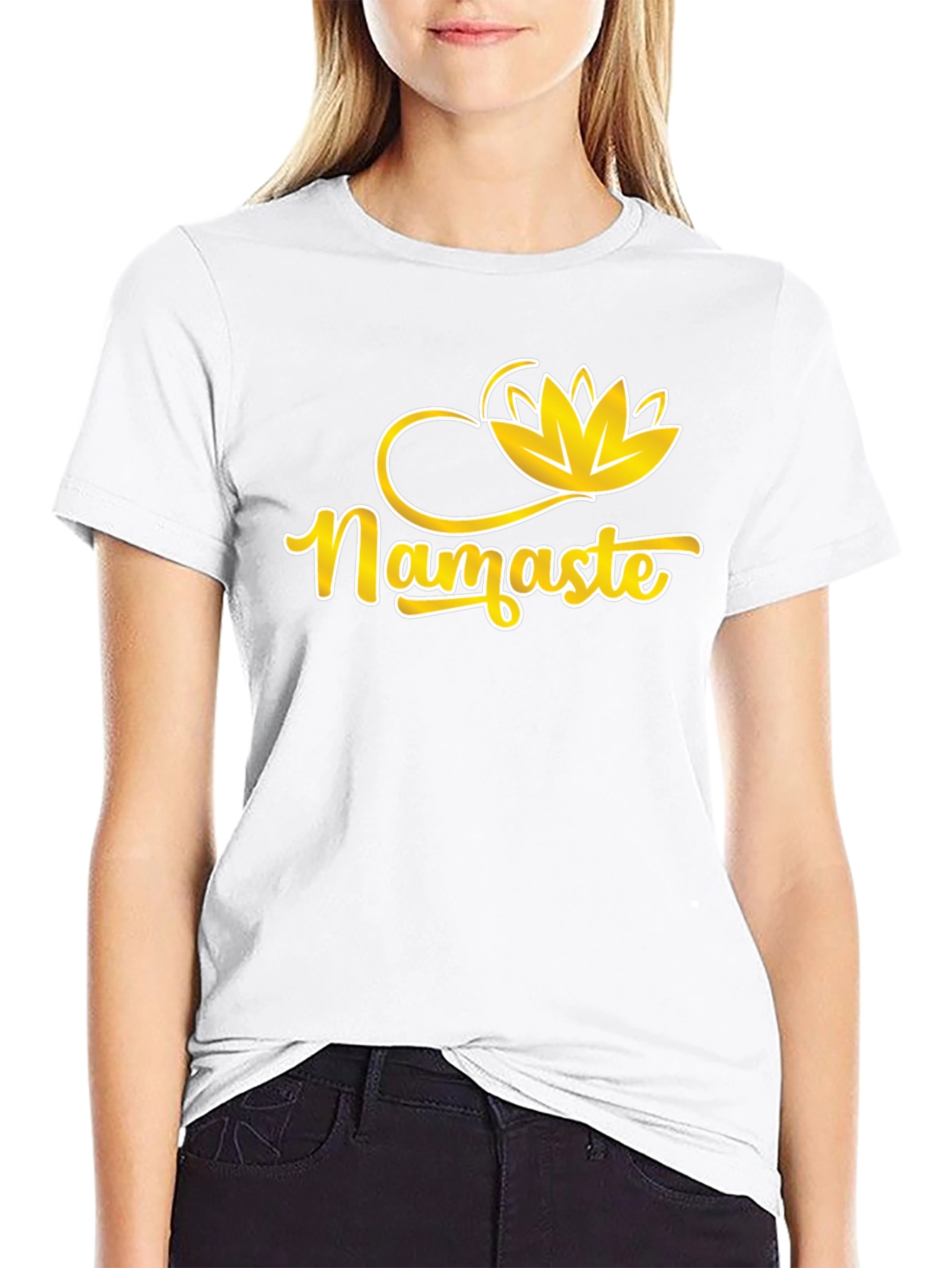 Namaste Lotus Graphic Tee - Soft Cotton