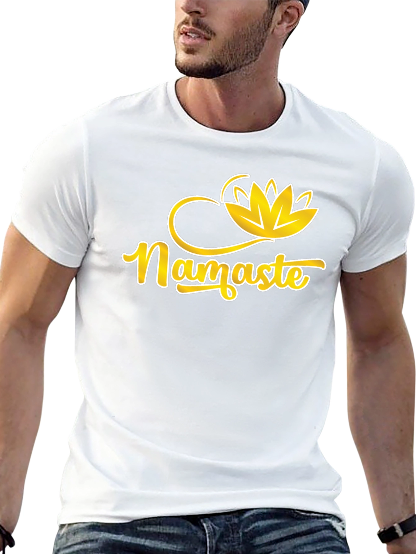 Namaste Lotus Graphic Tee - Soft Cotton