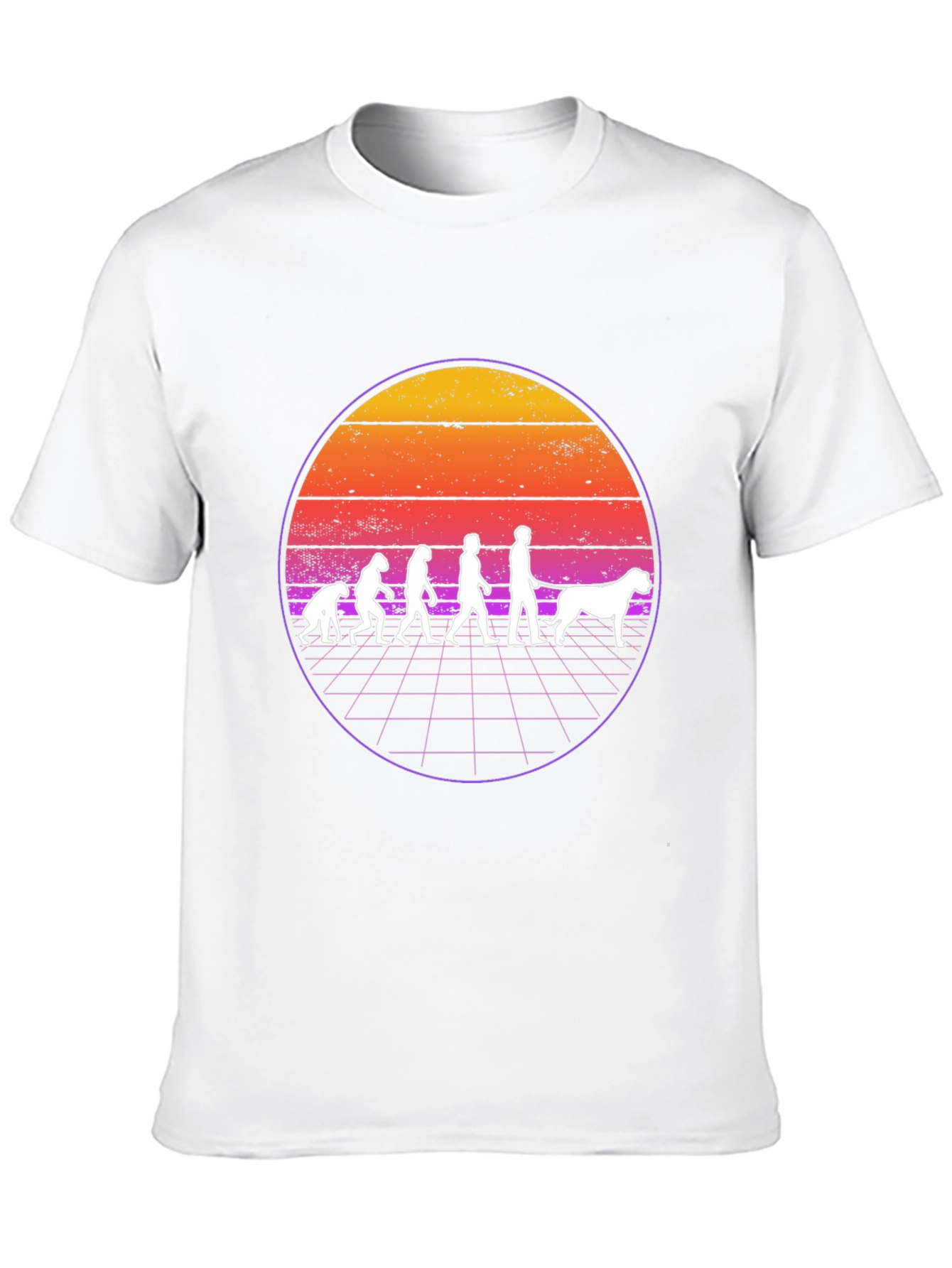 Evolution Dog T-Shirt Retro Style