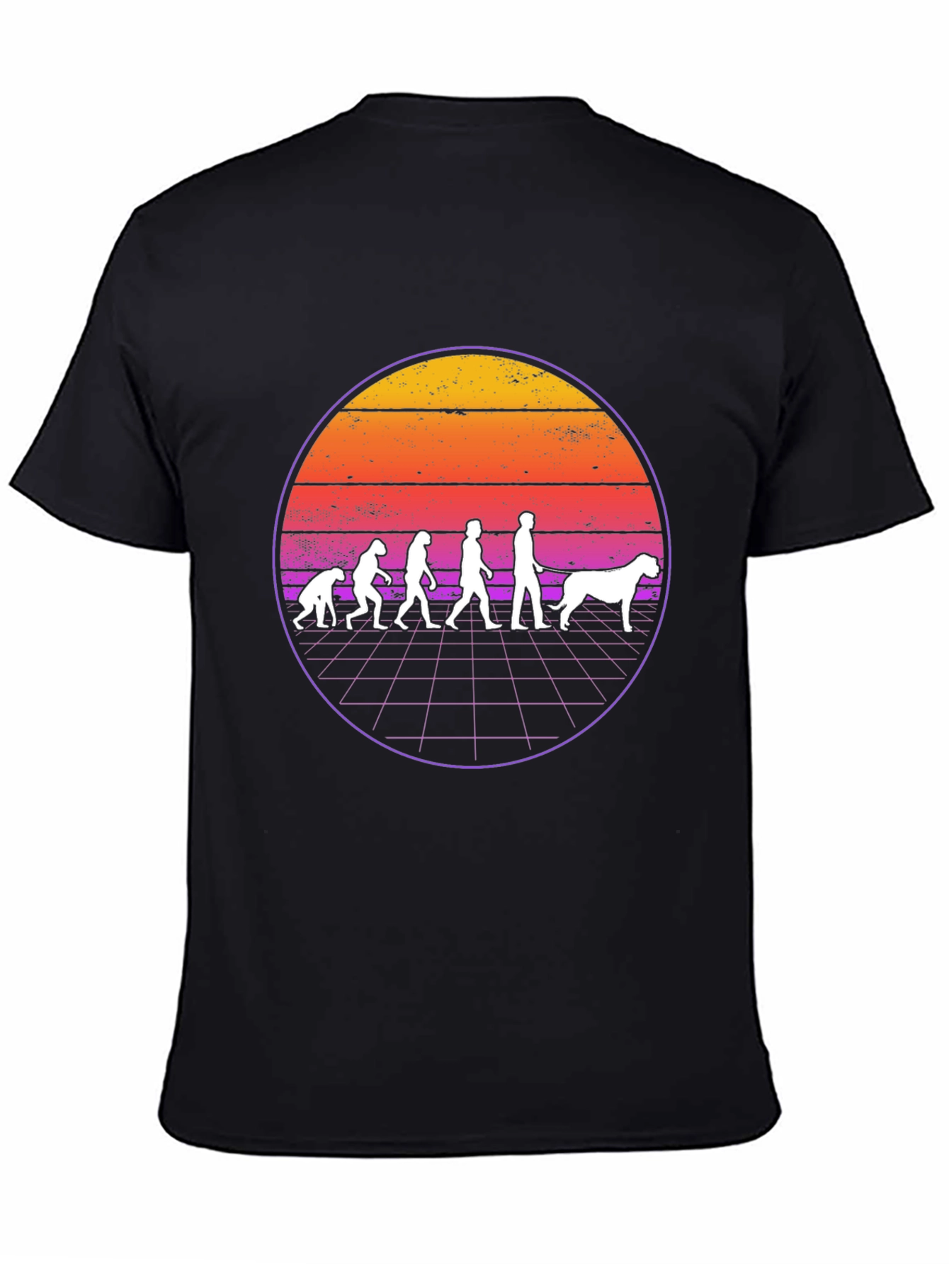 Evolution Dog T-Shirt Retro Style