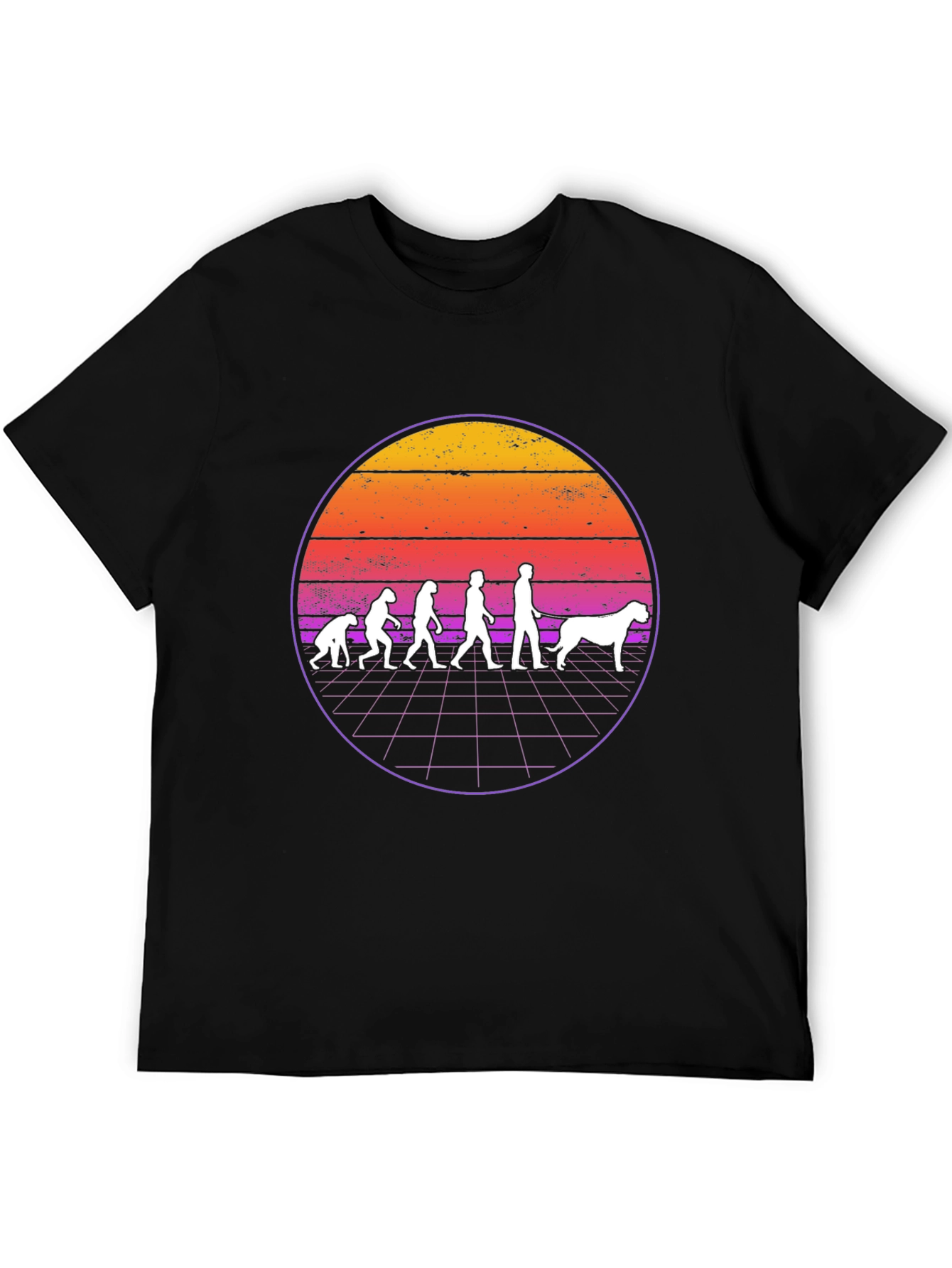 Evolution Dog T-Shirt Retro Style