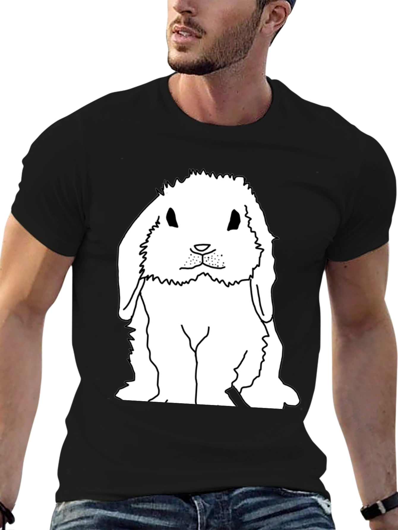 Cute Bunny Graphic T-Shirt - Soft Cotton Blend
