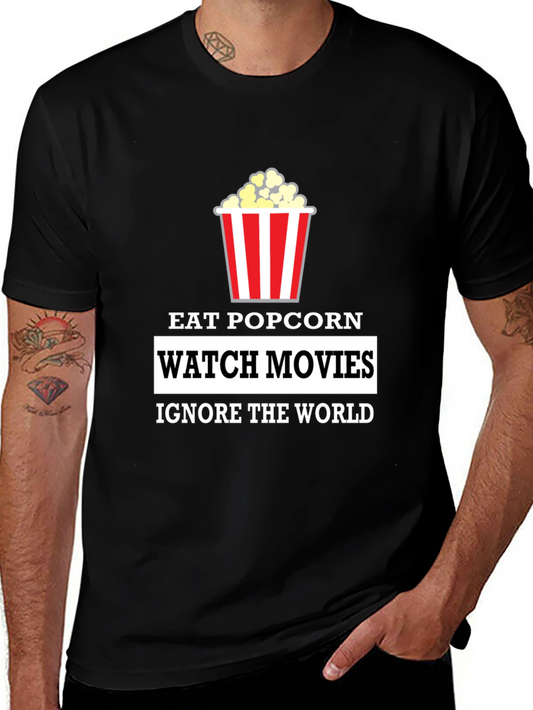 Eat Popcorn Watch Movies T-Shirt