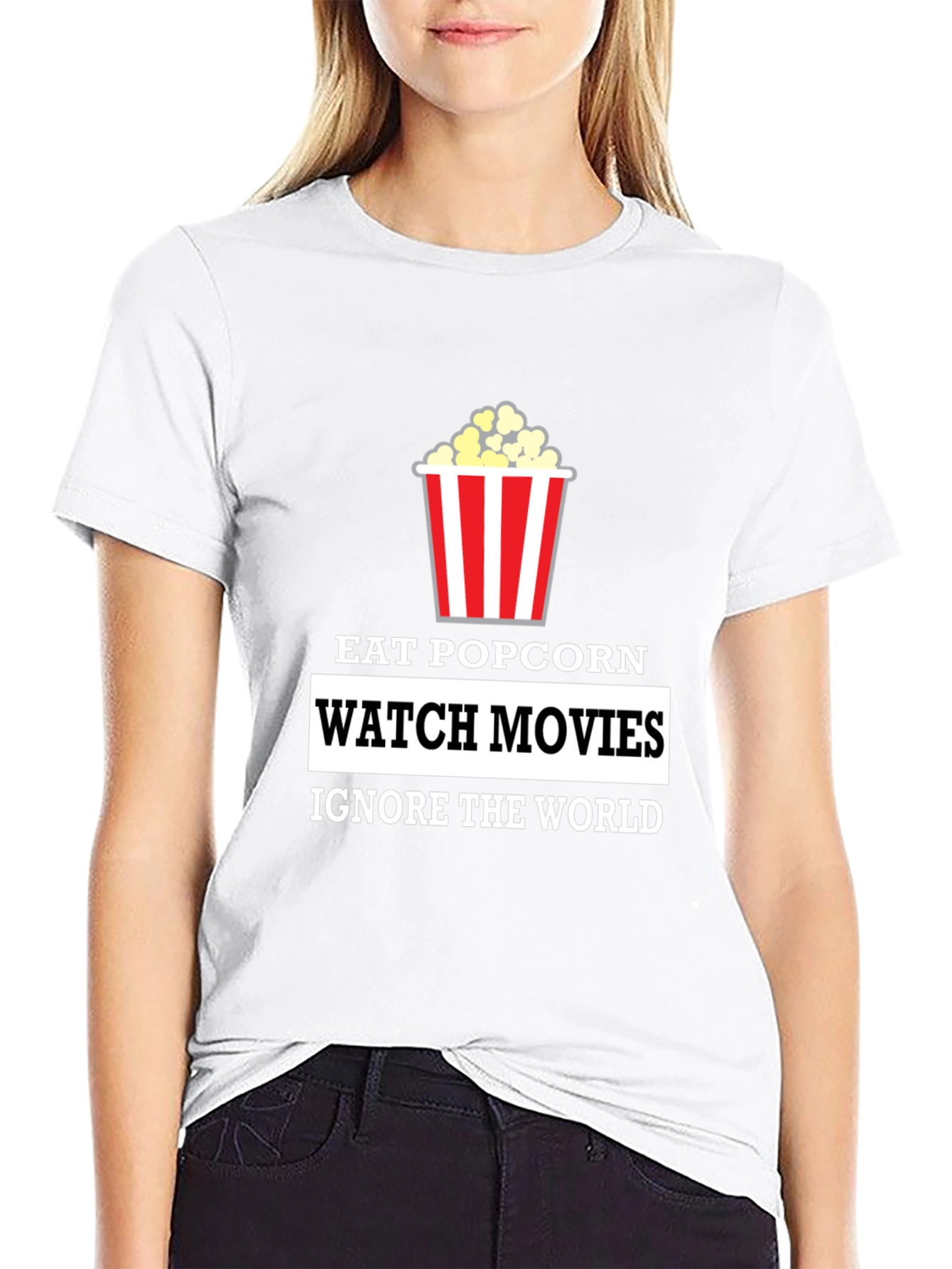 Eat Popcorn Watch Movies T-Shirt