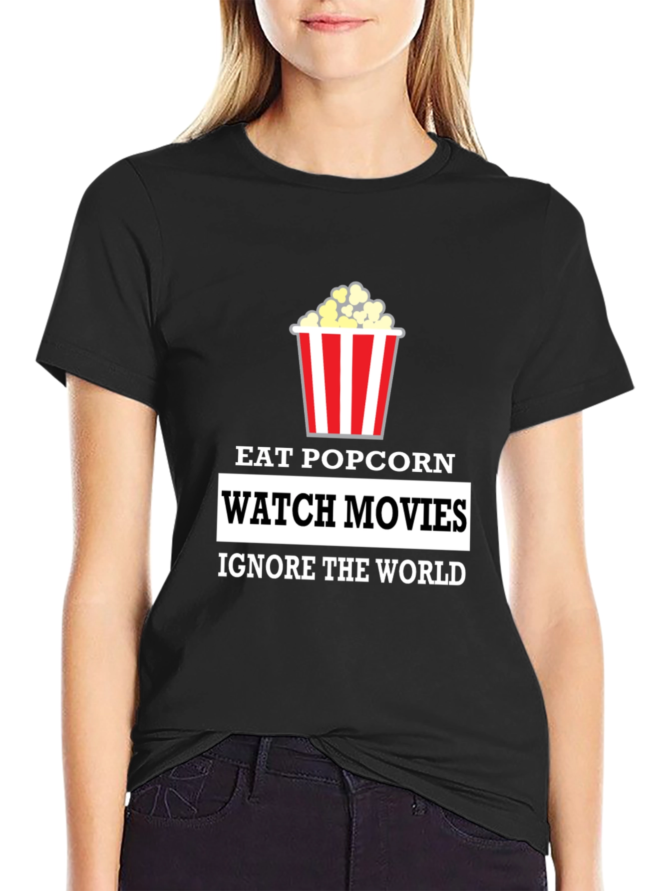 Eat Popcorn Watch Movies T-Shirt