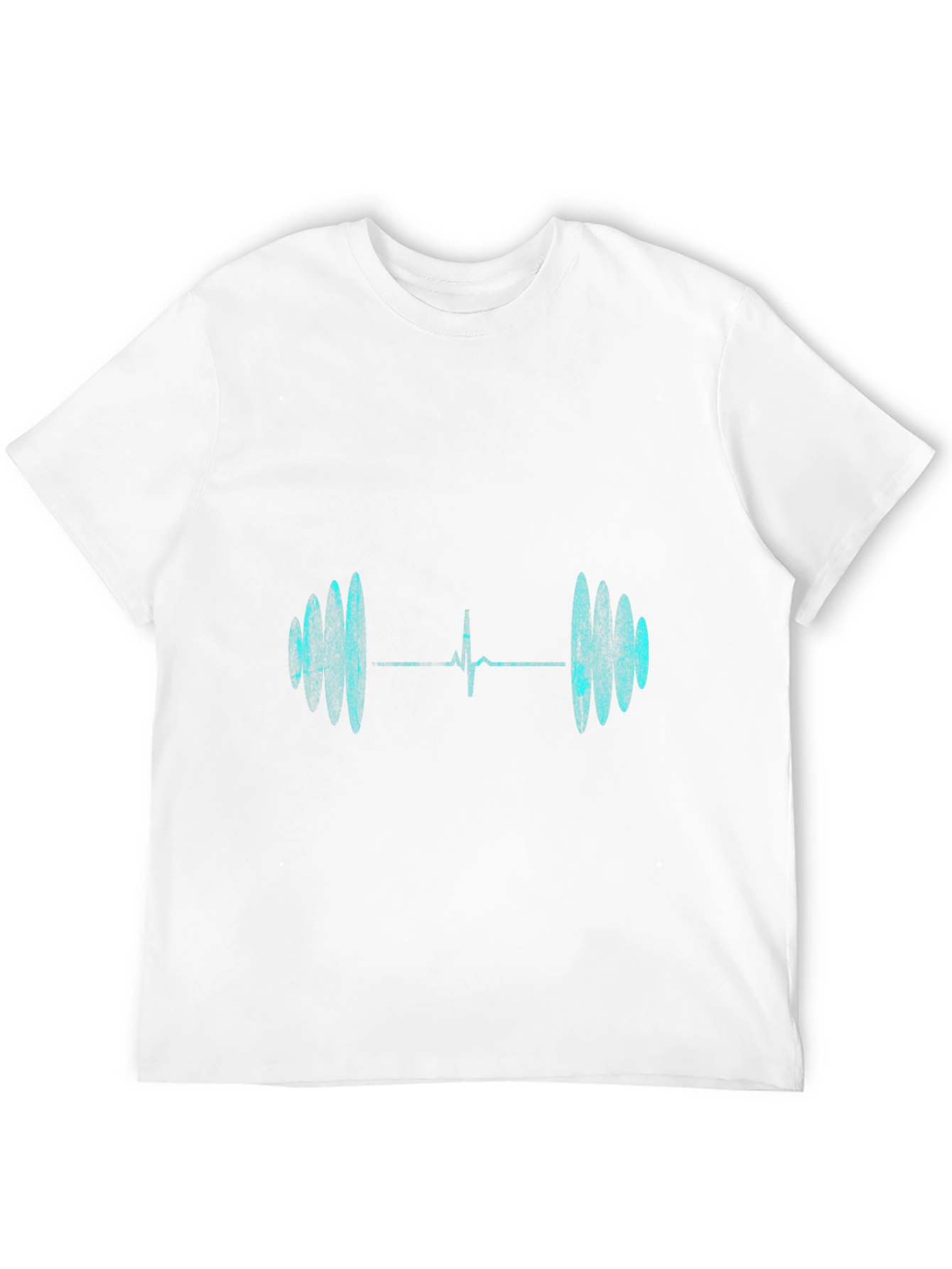 Heartbeat Barbell Graphic Tee - Black
