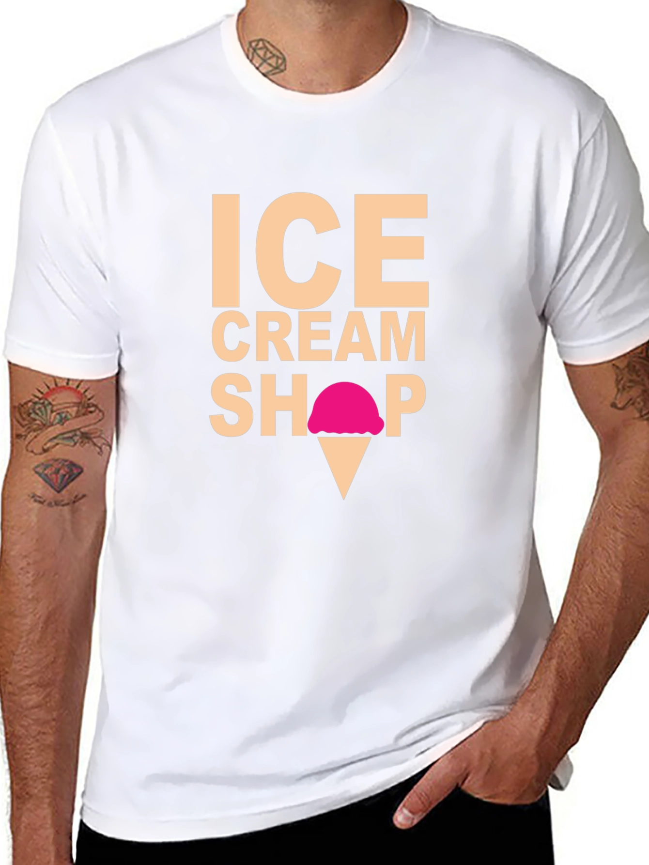 Ice Cream Shop Graphic T-Shirt