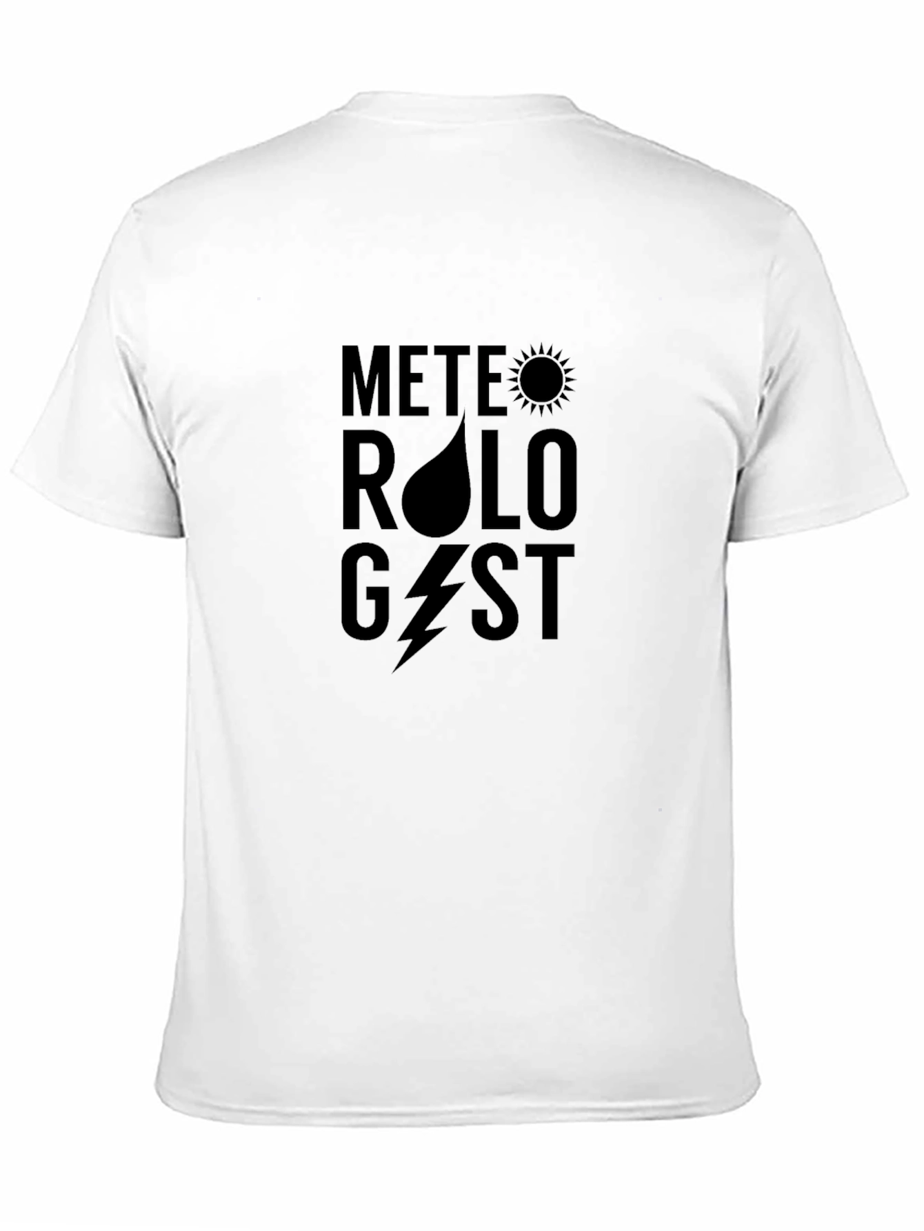 Meteorologist Weather Graphic Black T-Shirt