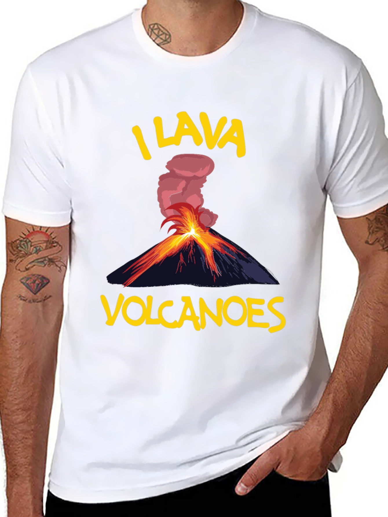 I Lava Volcanoes T-Shirt - Funny Volcano Lover Tee