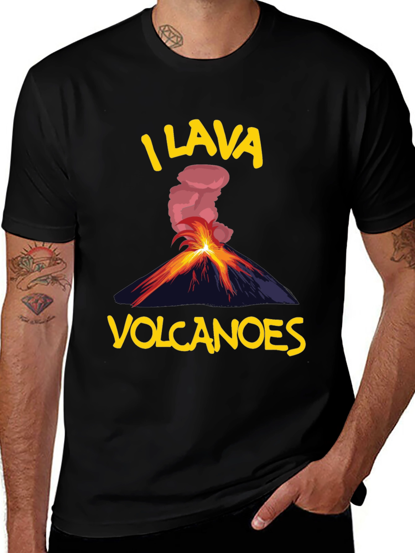 I Lava Volcanoes T-Shirt - Funny Volcano Lover Tee