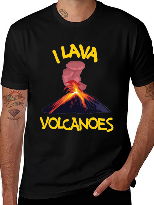 I Lava Volcanoes T-Shirt - Funny Volcano Lover Tee