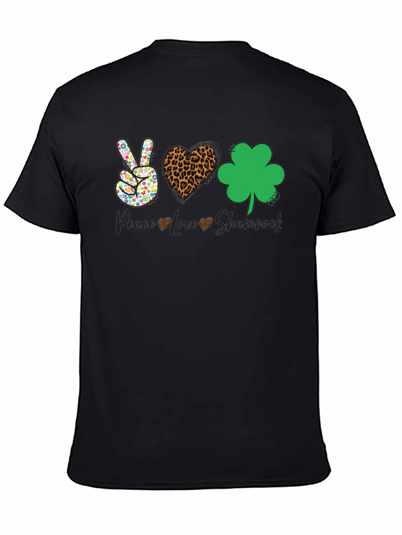 Peace Love Shamrock Graphic Tee