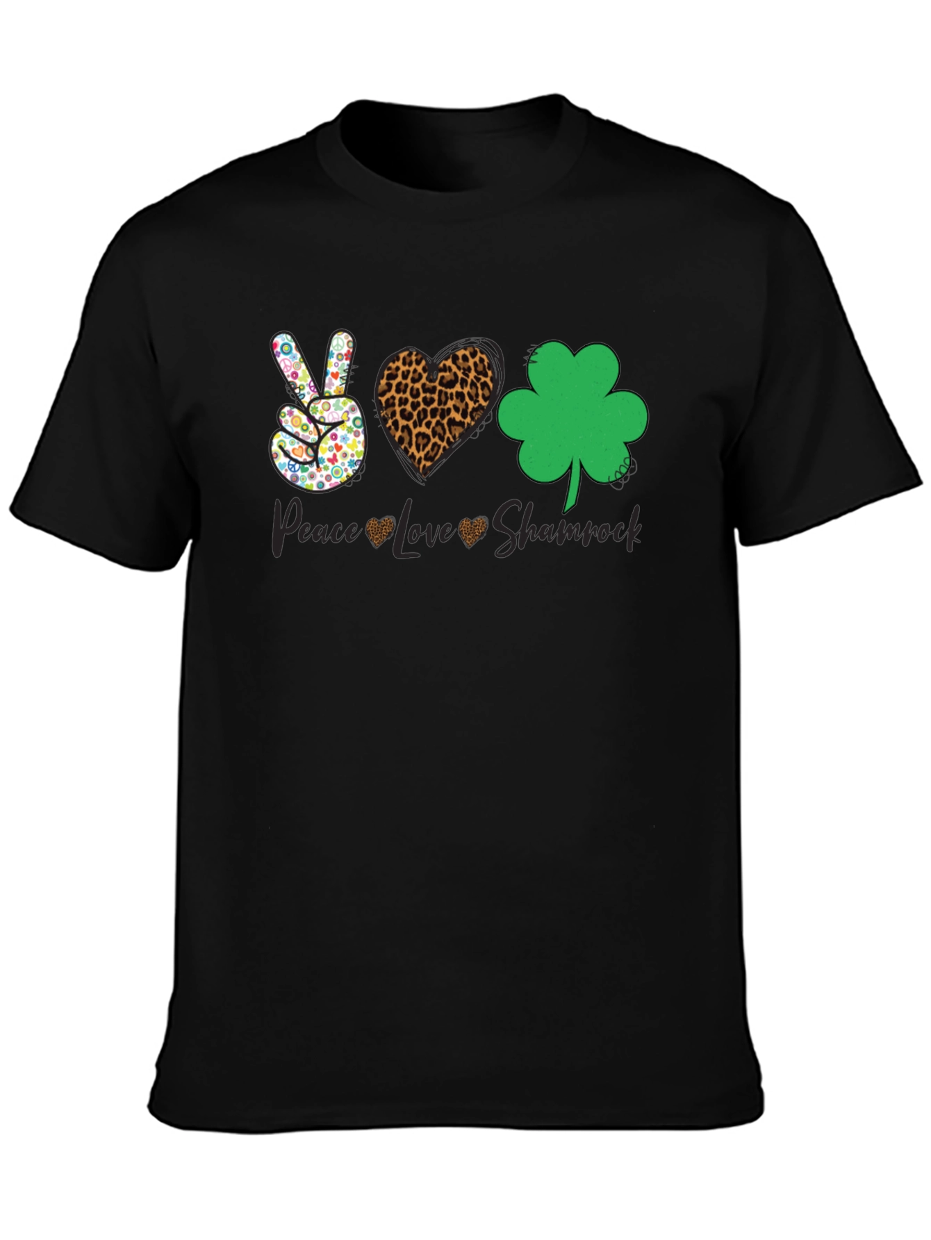 Peace Love Shamrock Graphic Tee