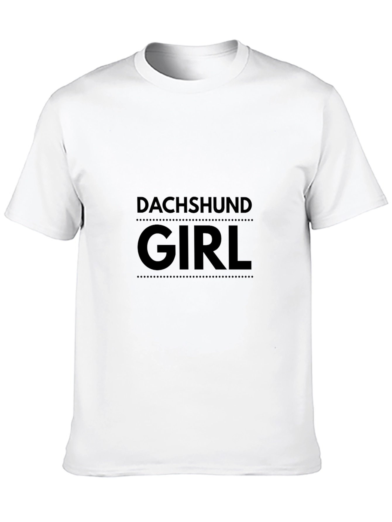 Dachshund Girl T-Shirt - Black
