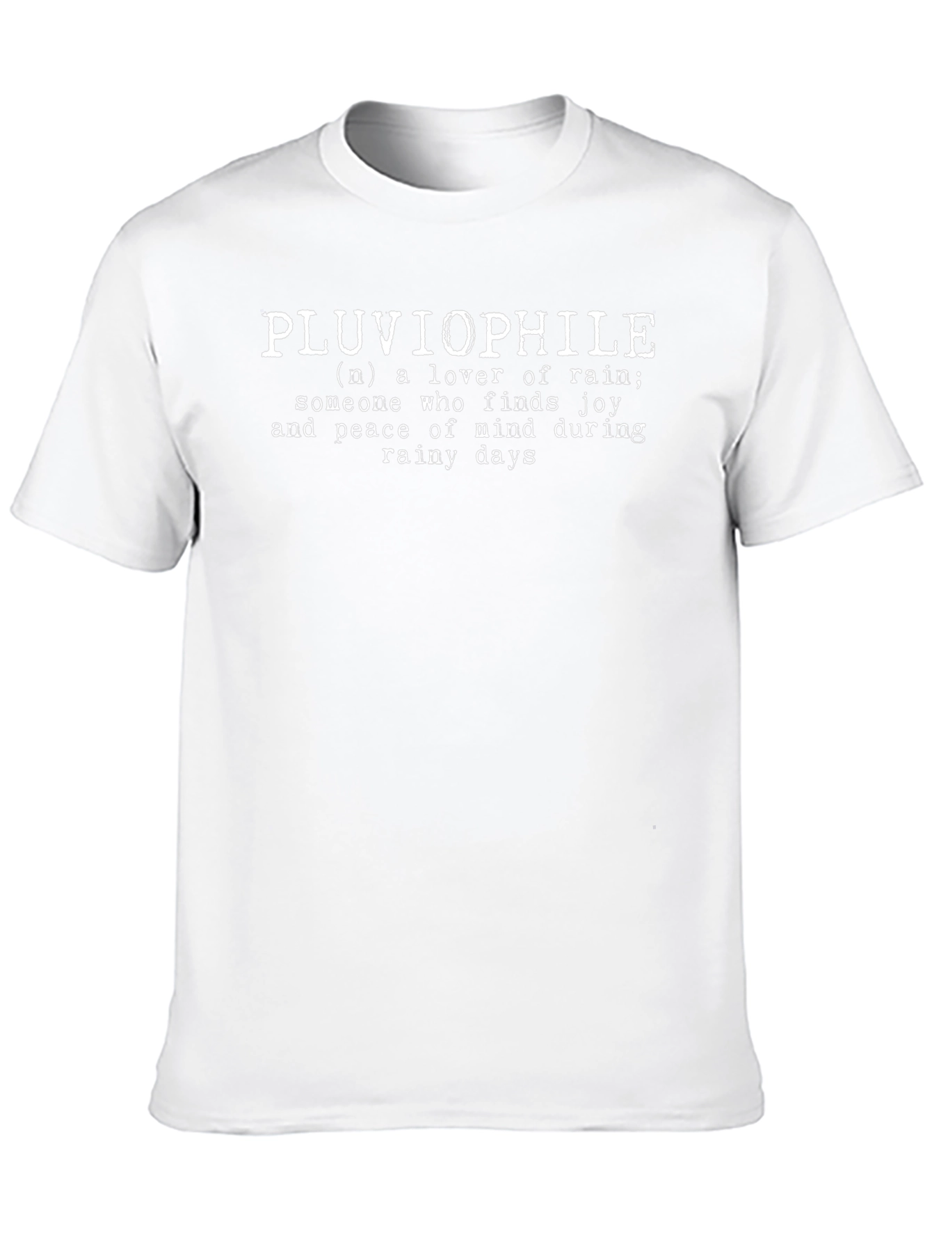 Pluviophile Definition T-Shirt - Rainy Day Lover Tee