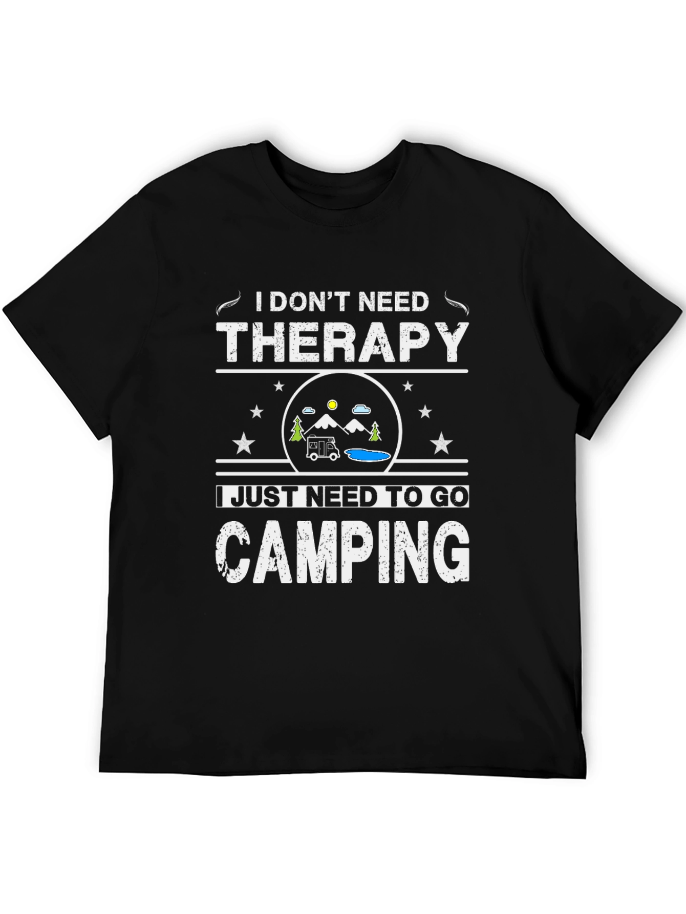 Camping Therapy T-Shirt - Nature Lover Tee