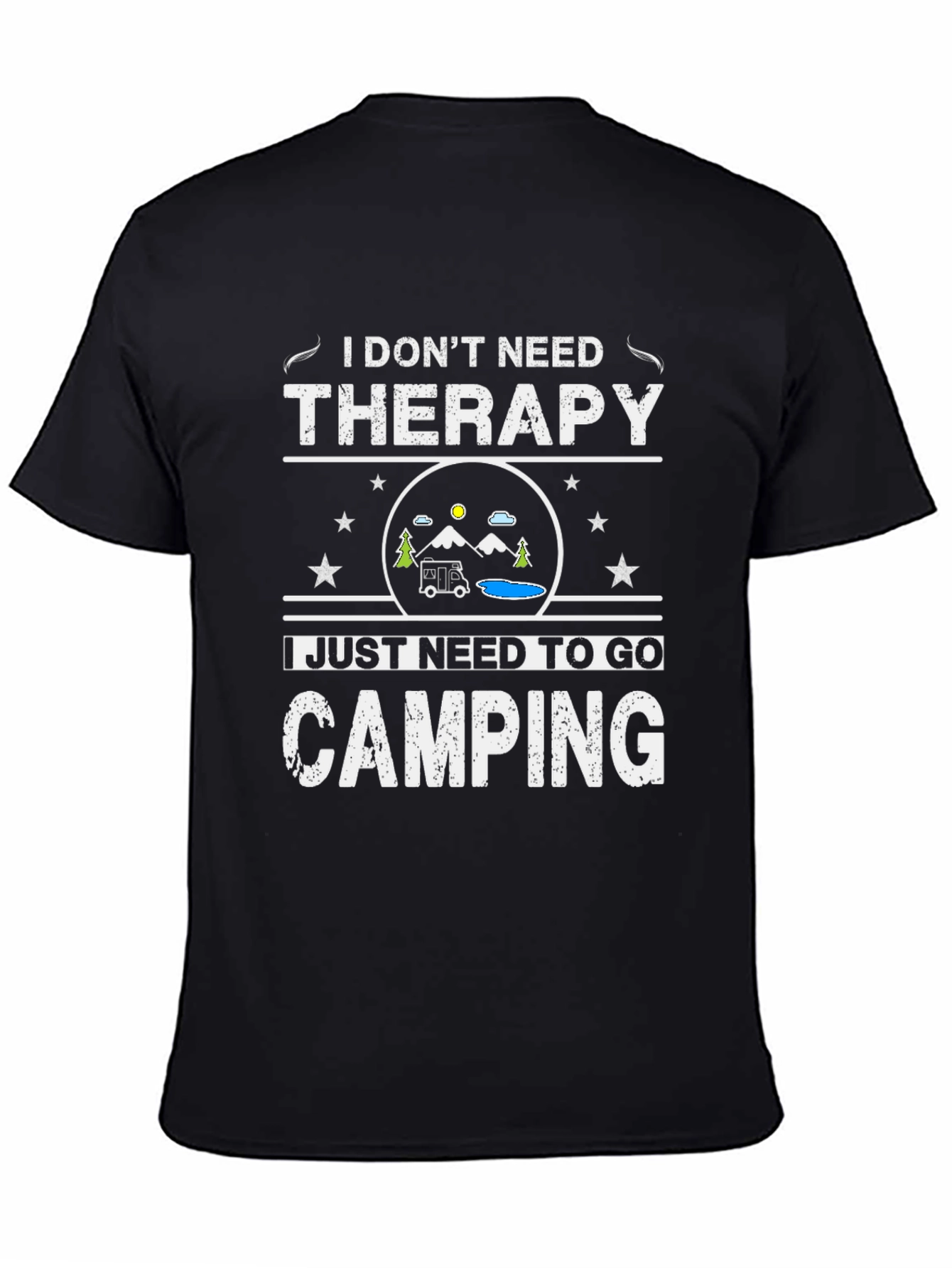Camping Therapy T-Shirt - Nature Lover Tee