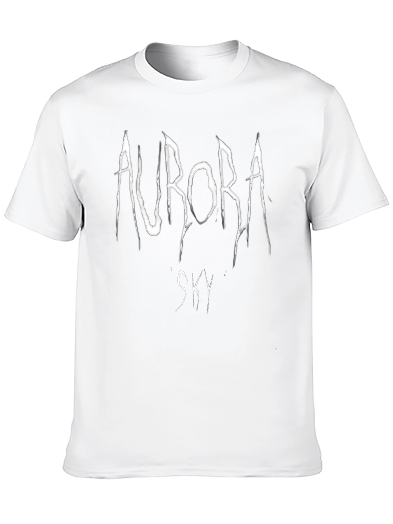 Aurora Sky Black Graphic T-Shirt
