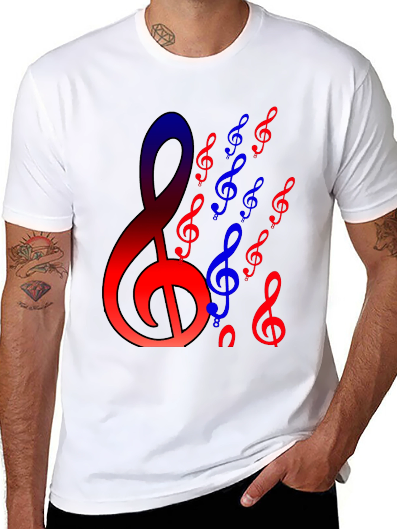 Musical Note Graphic T-Shirt - Stylish & Unique