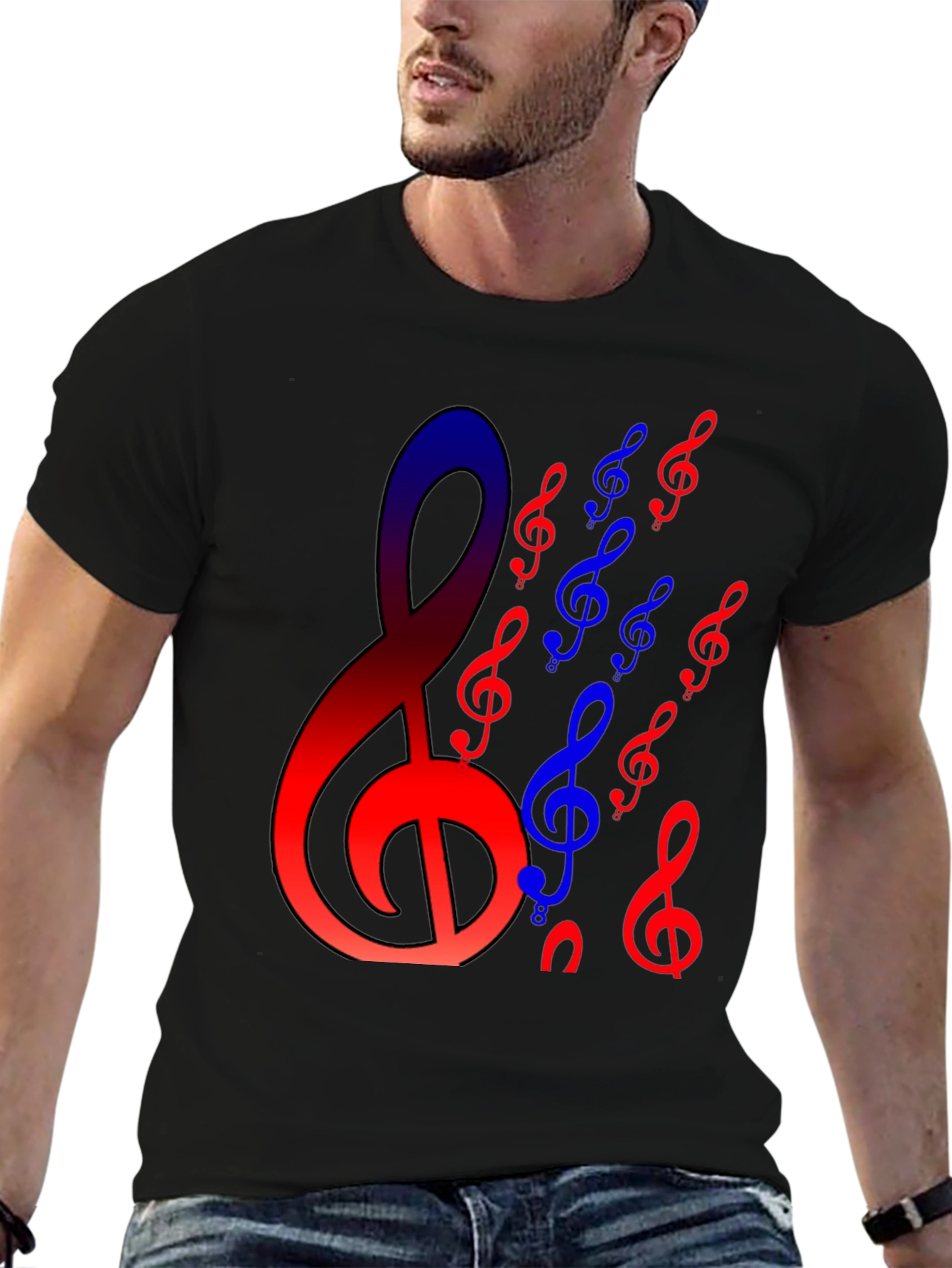 Musical Note Graphic T-Shirt - Stylish & Unique