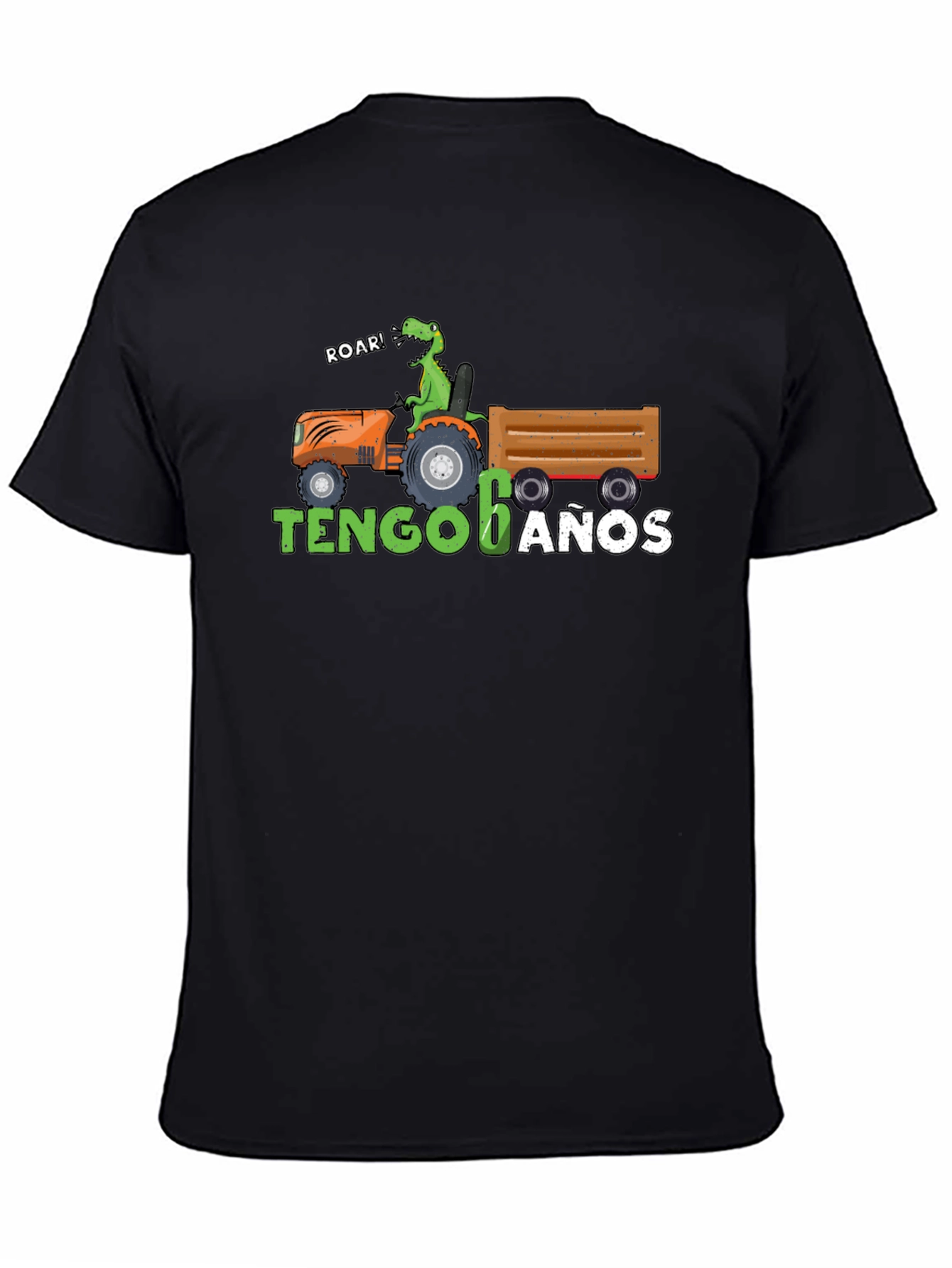 Dinosaur Tractor 6 Anos Birthday Shirt