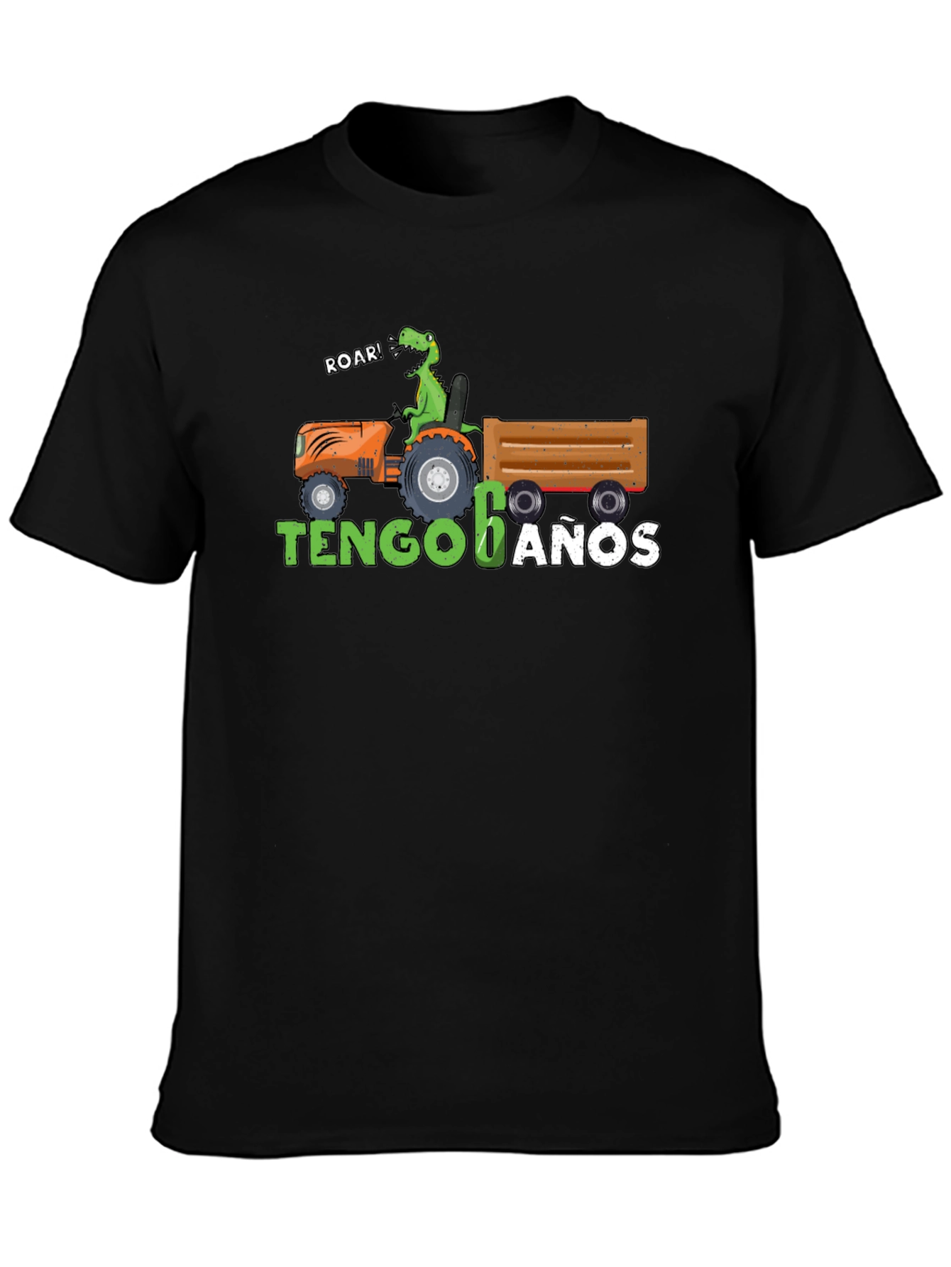 Dinosaur Tractor 6 Anos Birthday Shirt
