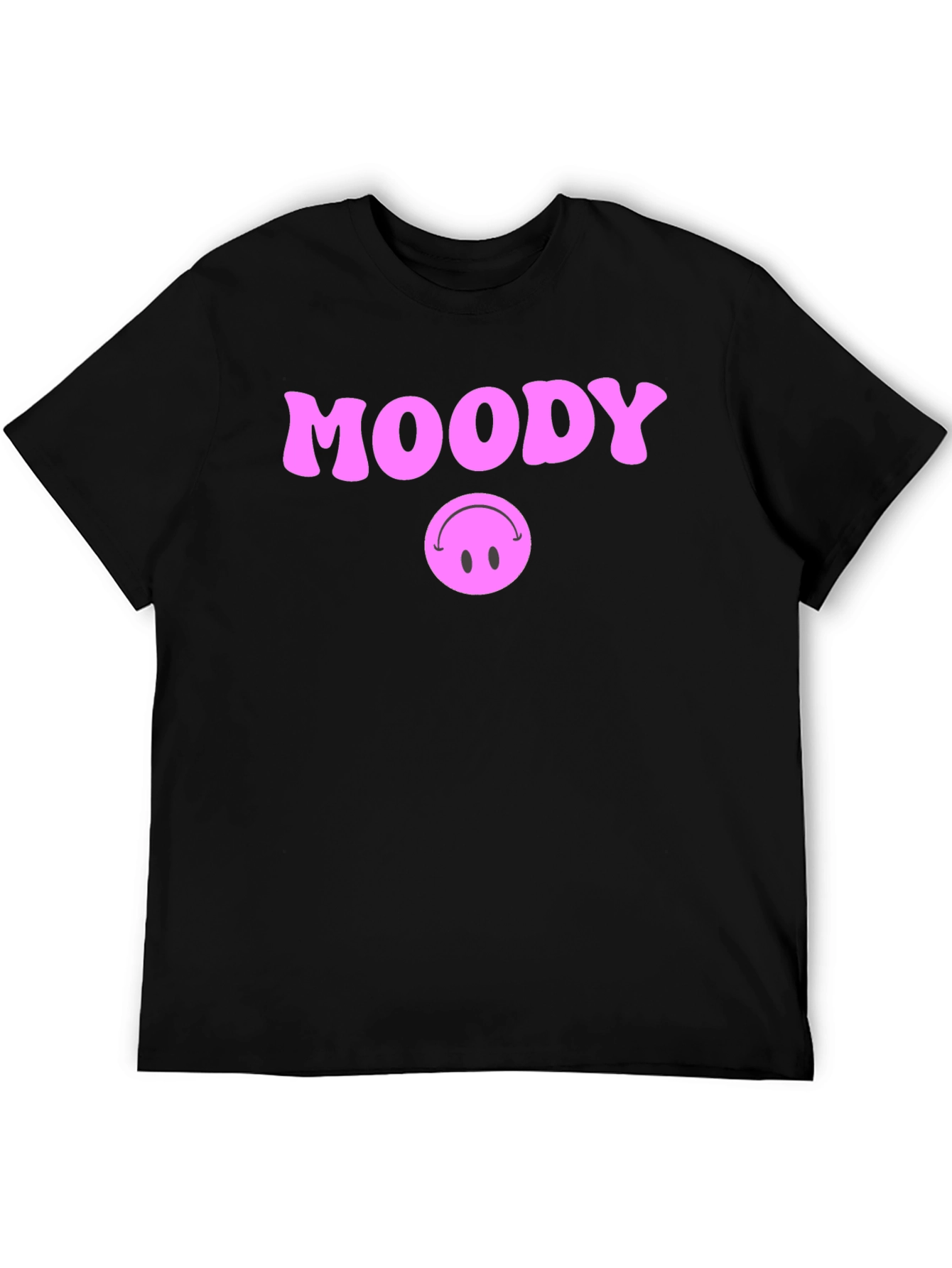 Moody Graphic T-Shirt - Black Cotton Blend
