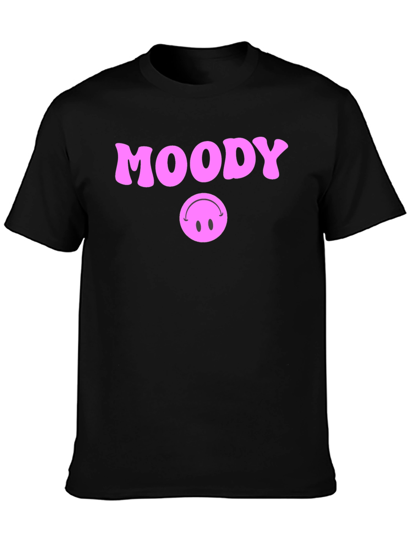 Moody Graphic T-Shirt - Black Cotton Blend