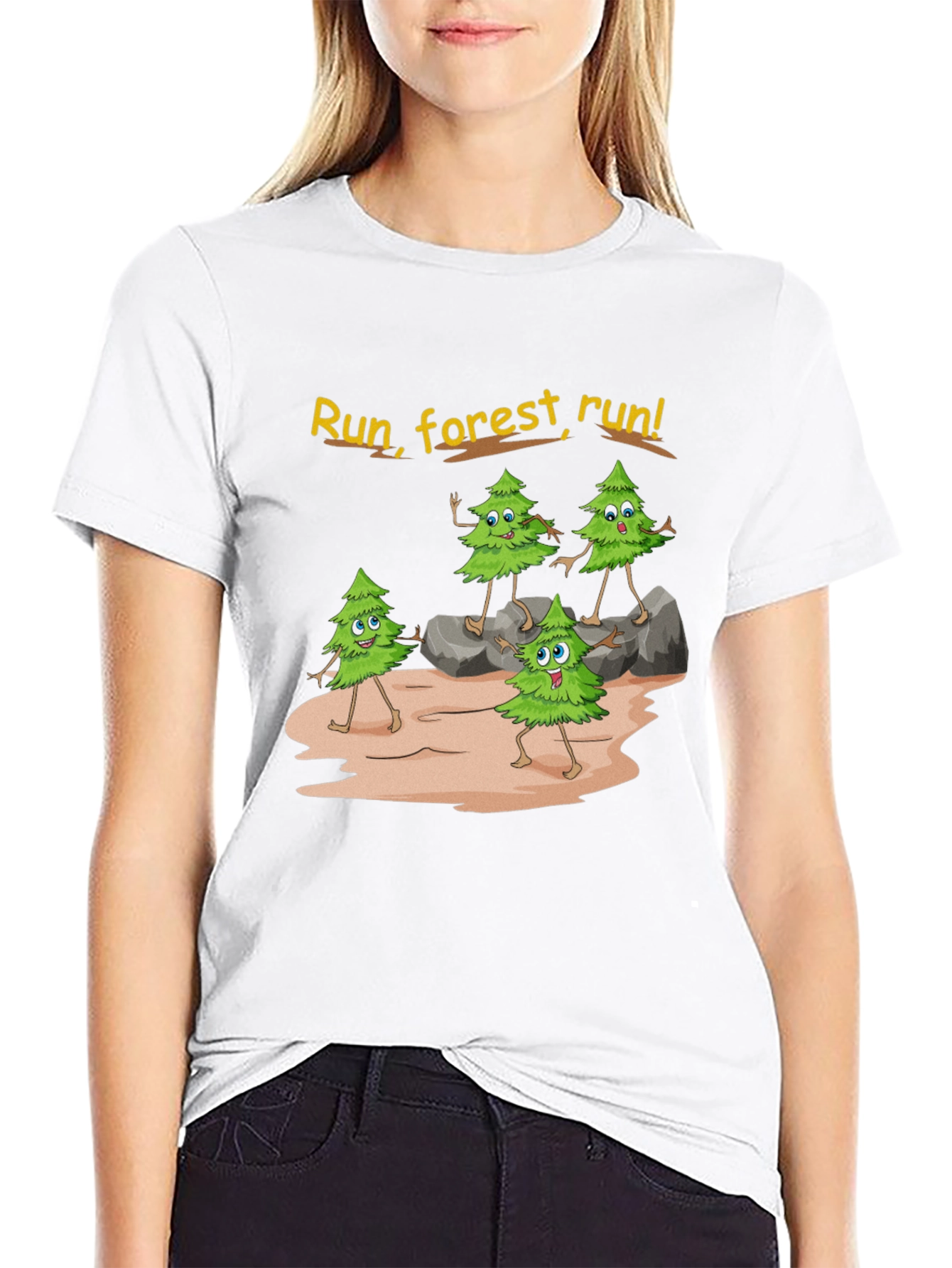 Run Forest Run Graphic T-Shirt
