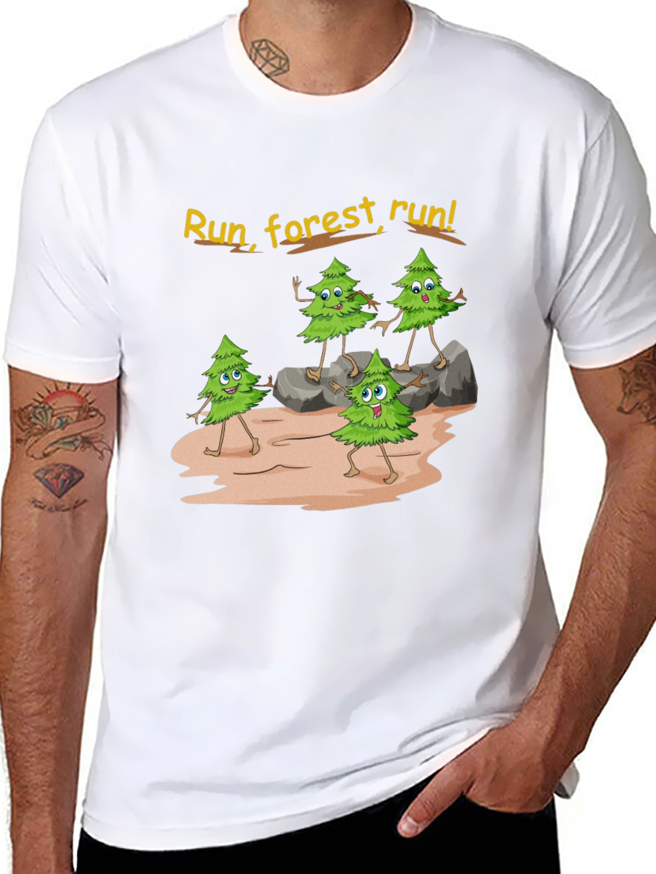 Run Forest Run Graphic T-Shirt