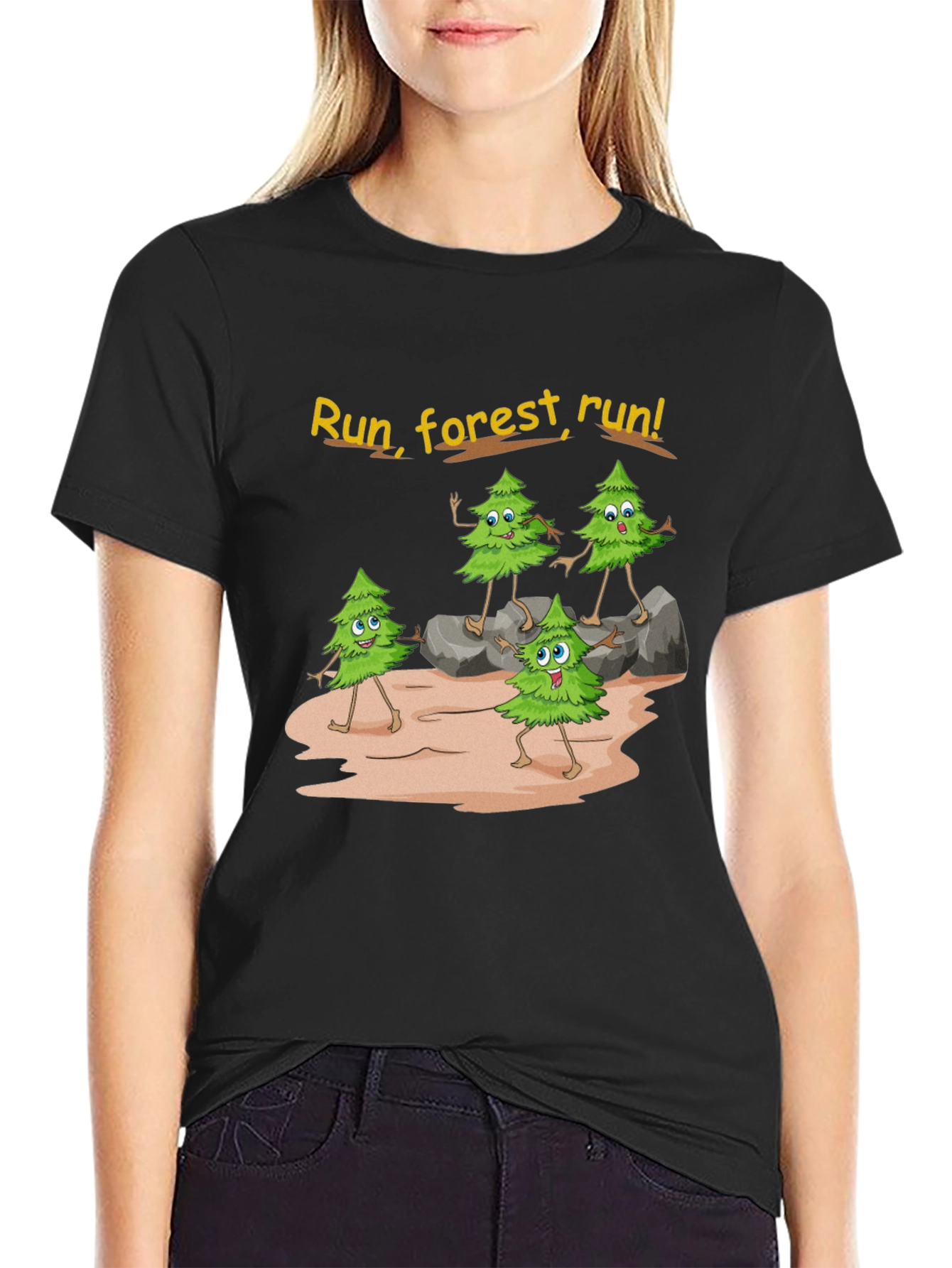 Run Forest Run Graphic T-Shirt