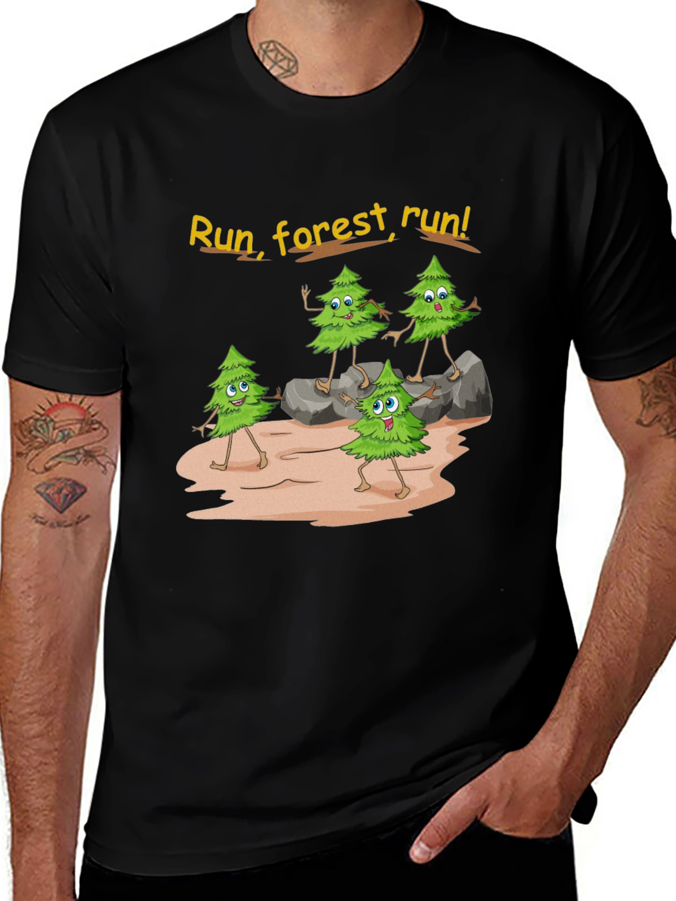Run Forest Run Graphic T-Shirt